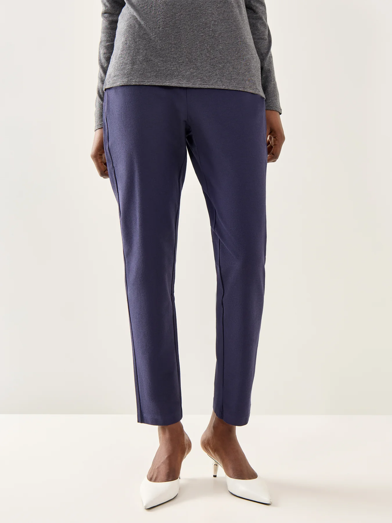 Slim Ankle Pant Navy - Image 4