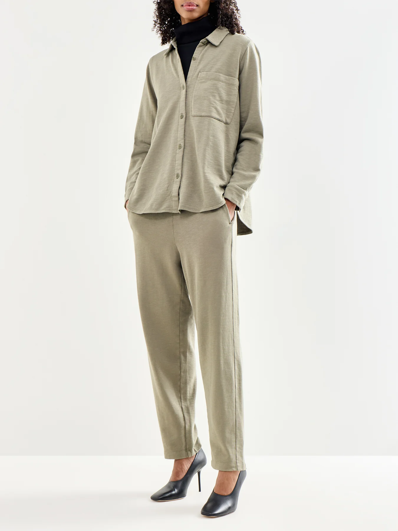 Slouch Ankle Pant Khaki - Image 2