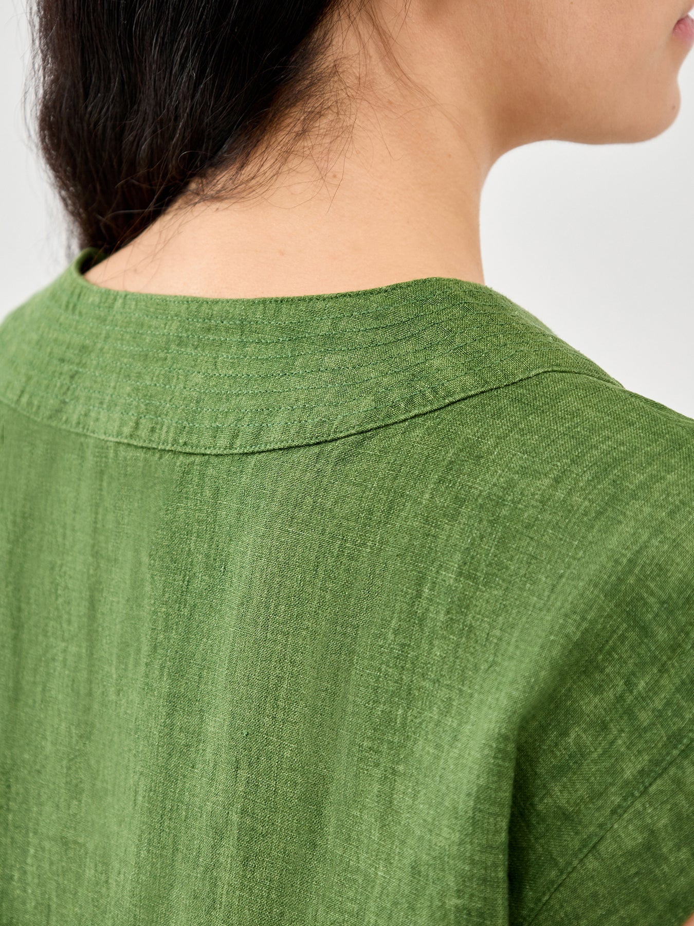 V-Neck Top Green - Image 3