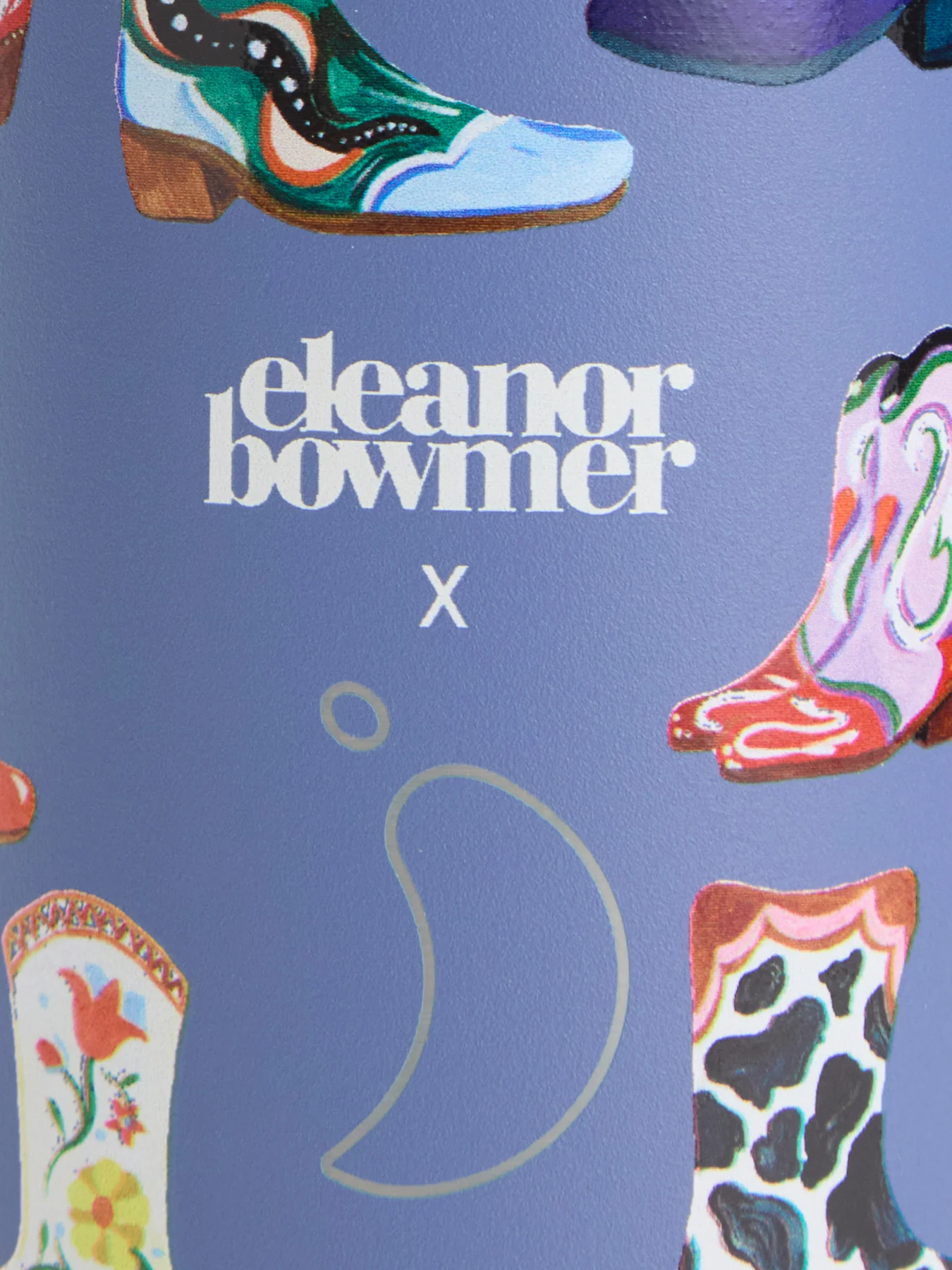 Insulated Reusable Bottle with Cowboy Boots Print - Image 2