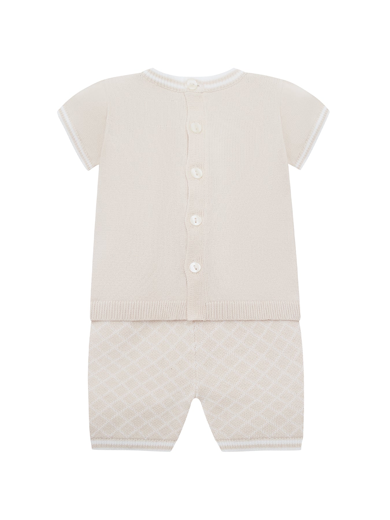 Baby Lennox Knitted Two-Piece Set Cream - Image 2