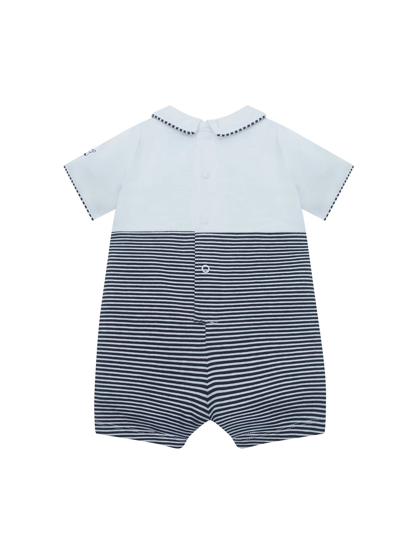 Baby Leo Jersey Romper Navy - Image 2