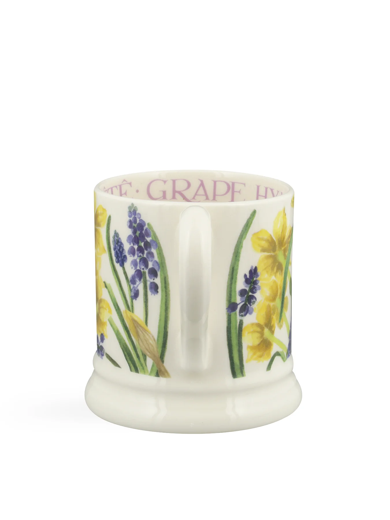 TĂȘte-Ă -TĂȘte and Hyacinth Stoneware Mug Botanical Design - Image 3
