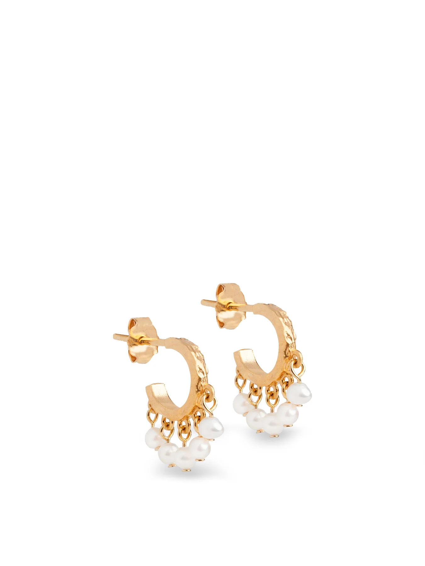 Astrid Pearl Stud Earrings Gold