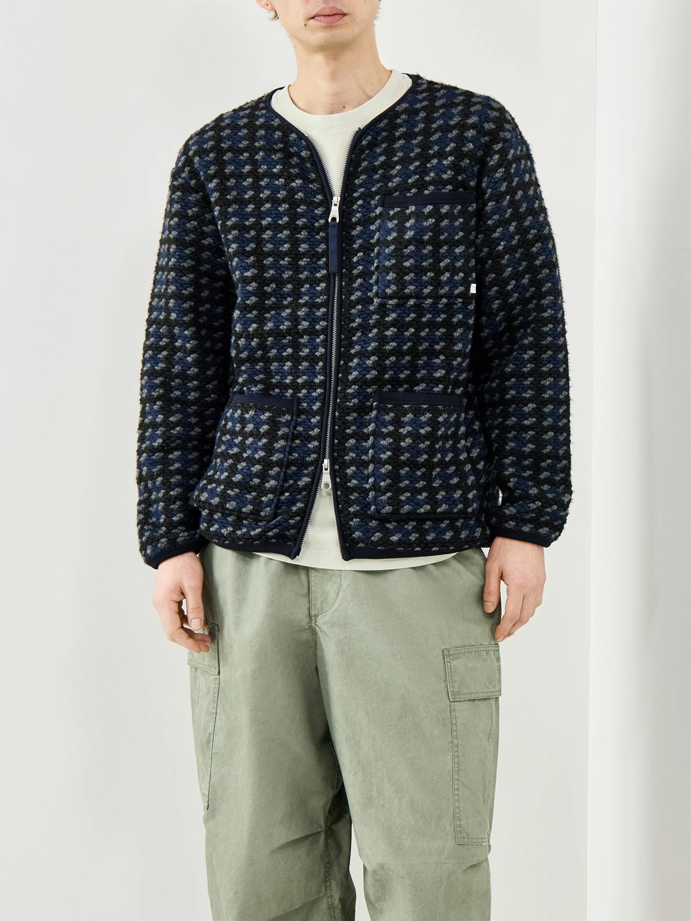 Danby Zip Sweatshirt Navy - Image 4