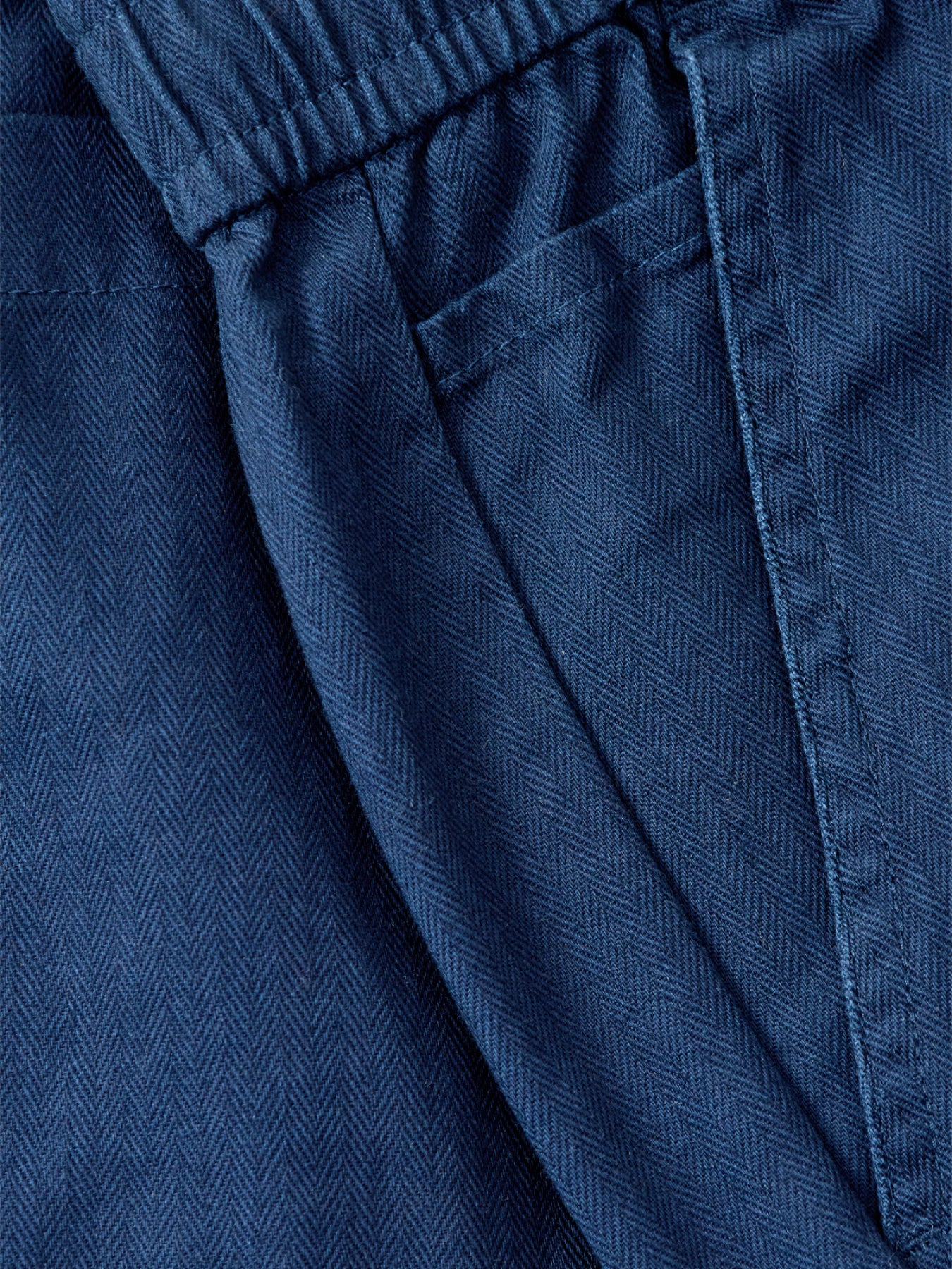 Drawstring Trousers Navy - Image 3