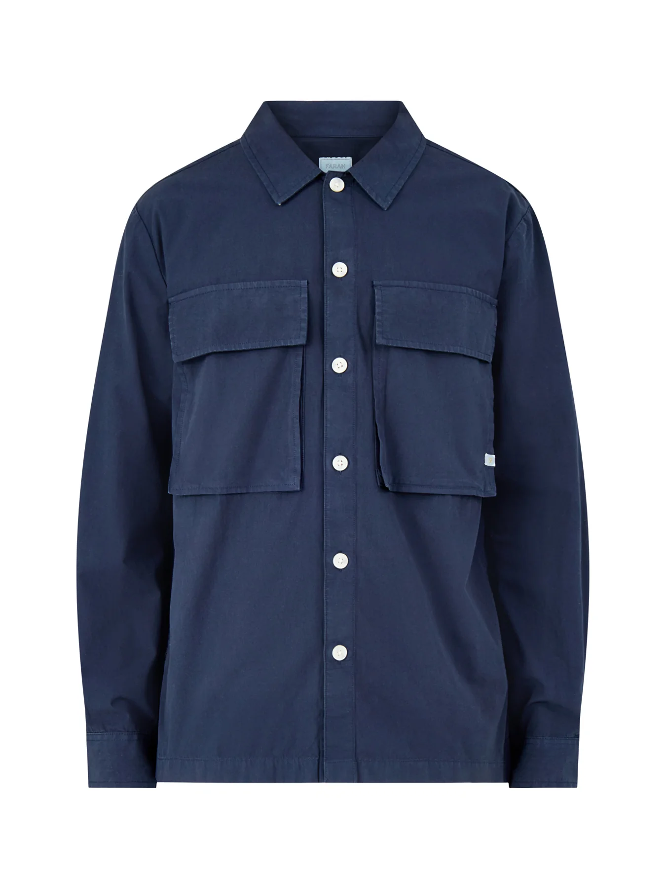 Cotton Long Sleeve Shirt Navy