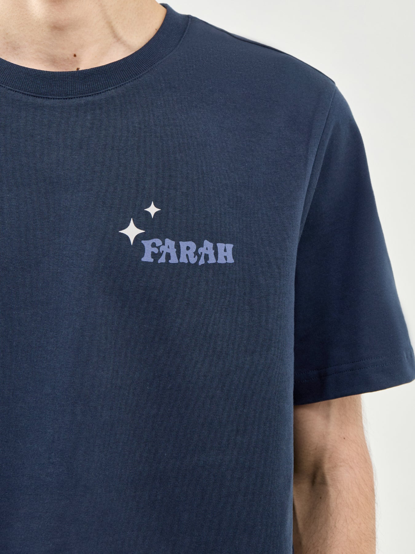 Roderick Organic Cotton Graphic T-Shirt Navy - Image 3