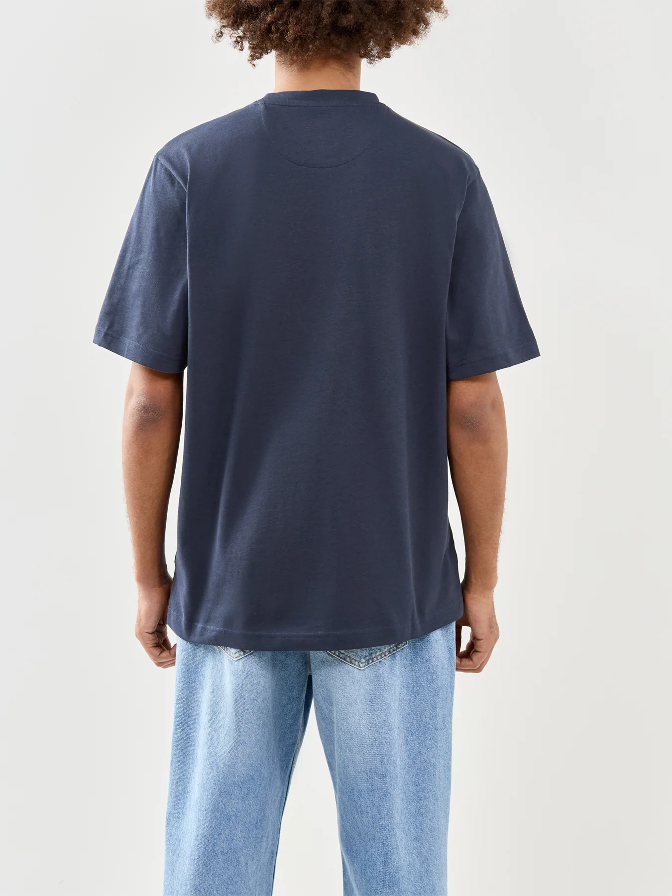 Stacy Box Pocket T-Shirt Navy - Image 5