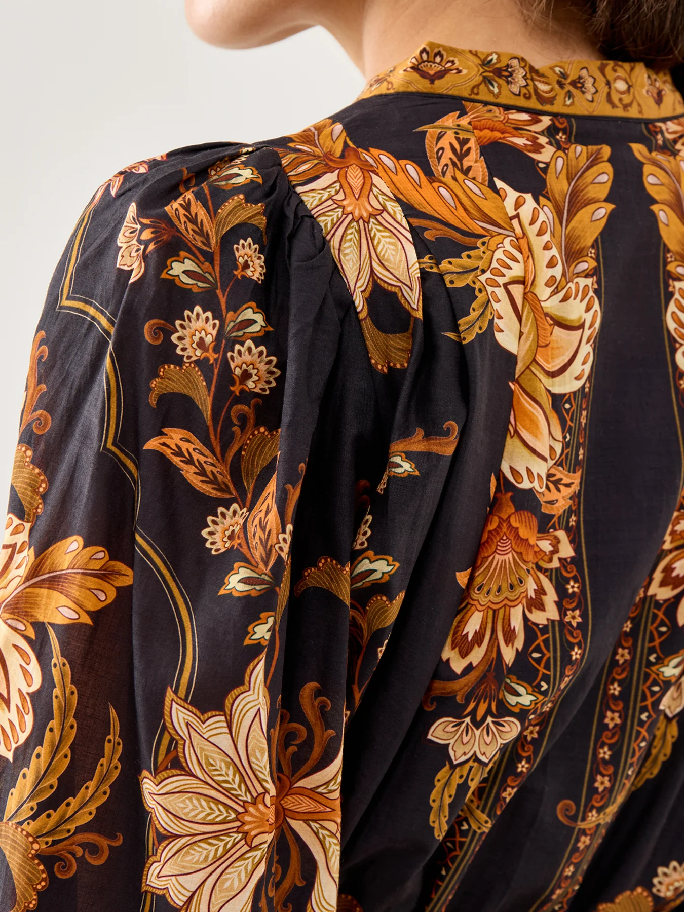 Majestic Garden Printed Mini Dress Multi - Image 3
