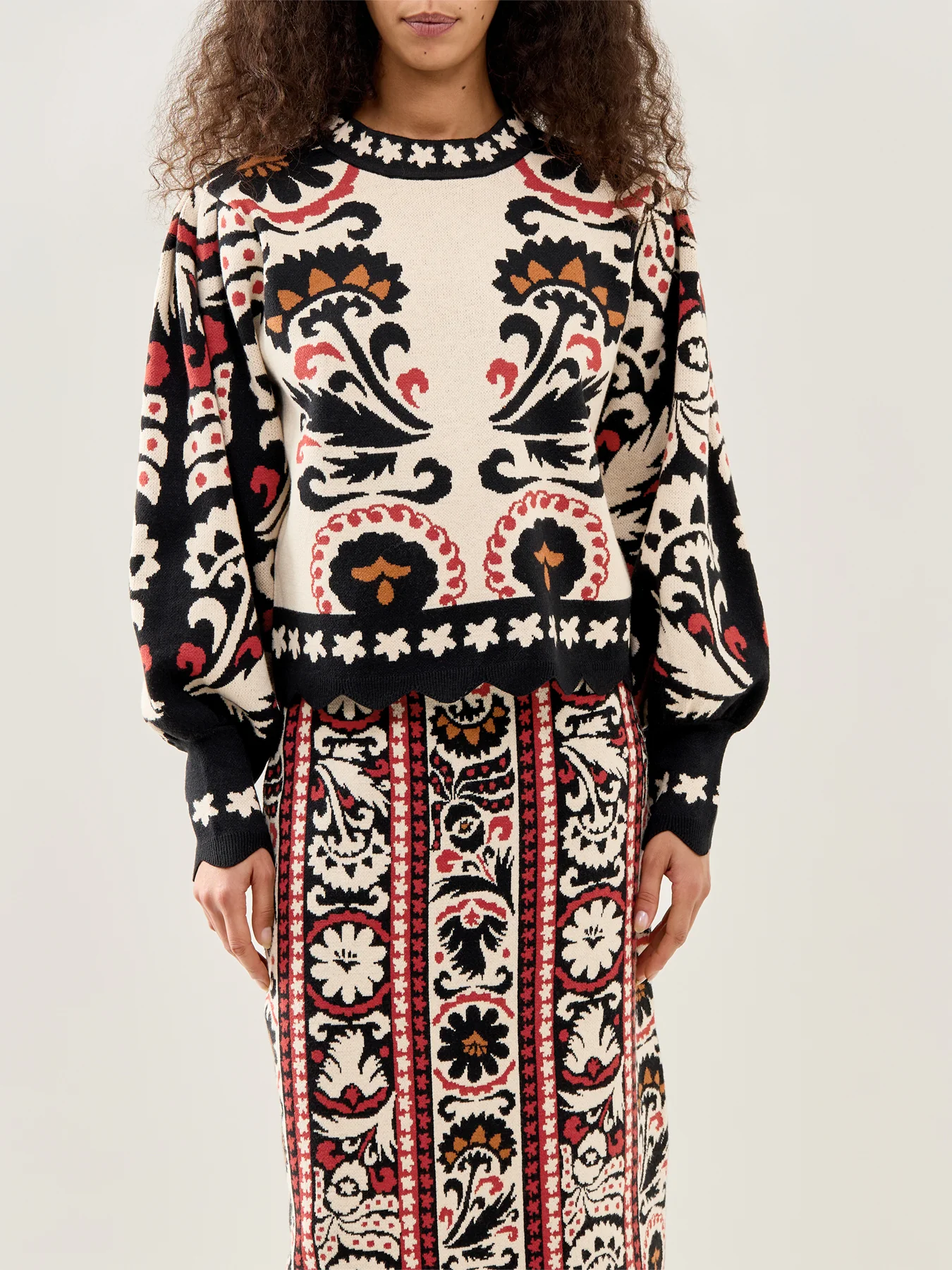 Winter Tapestry Knit Sweater Multi - Image 4