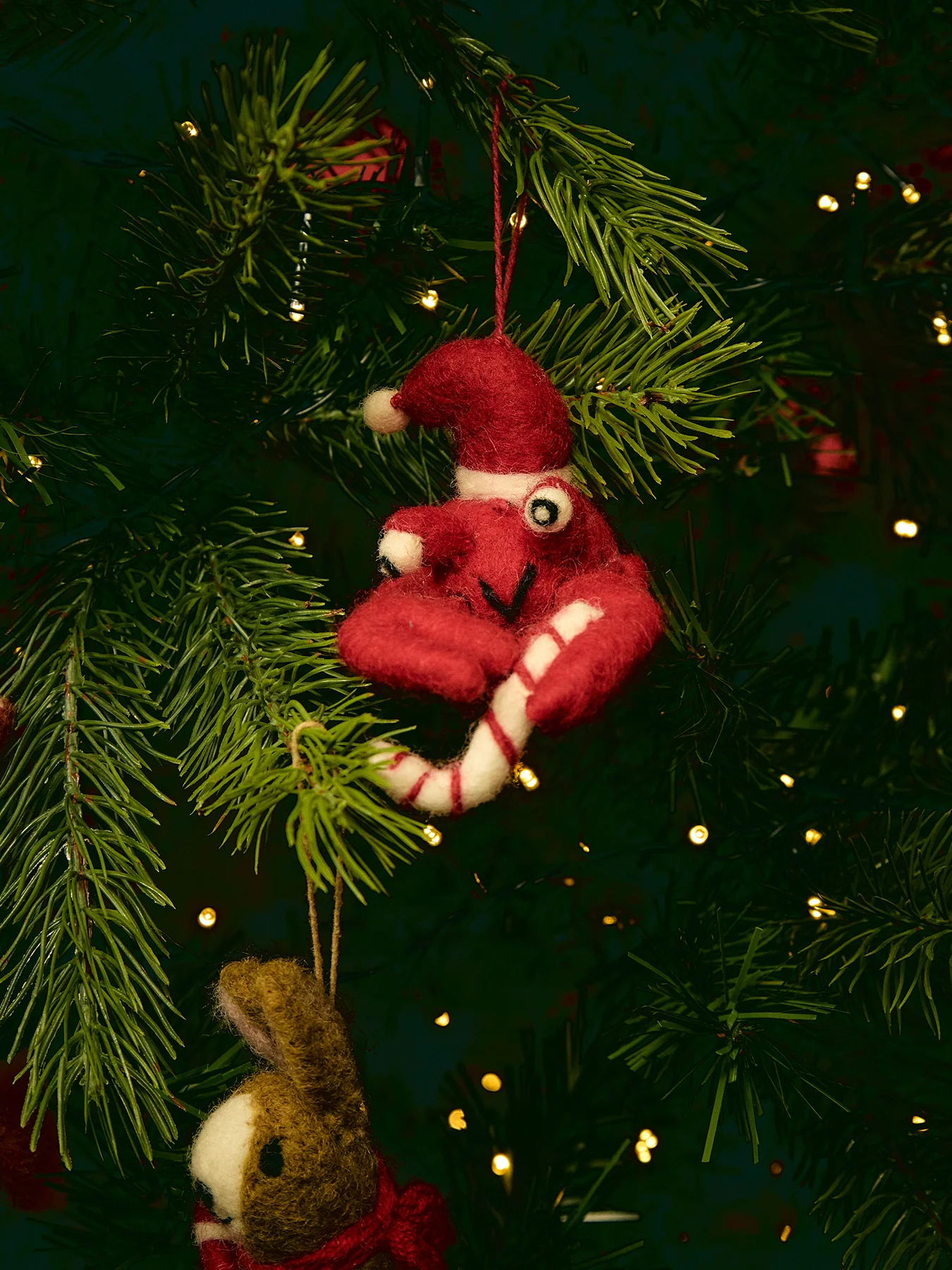 Felt Christmas Crab Christmas Tree Hanging Decoration - Image 2