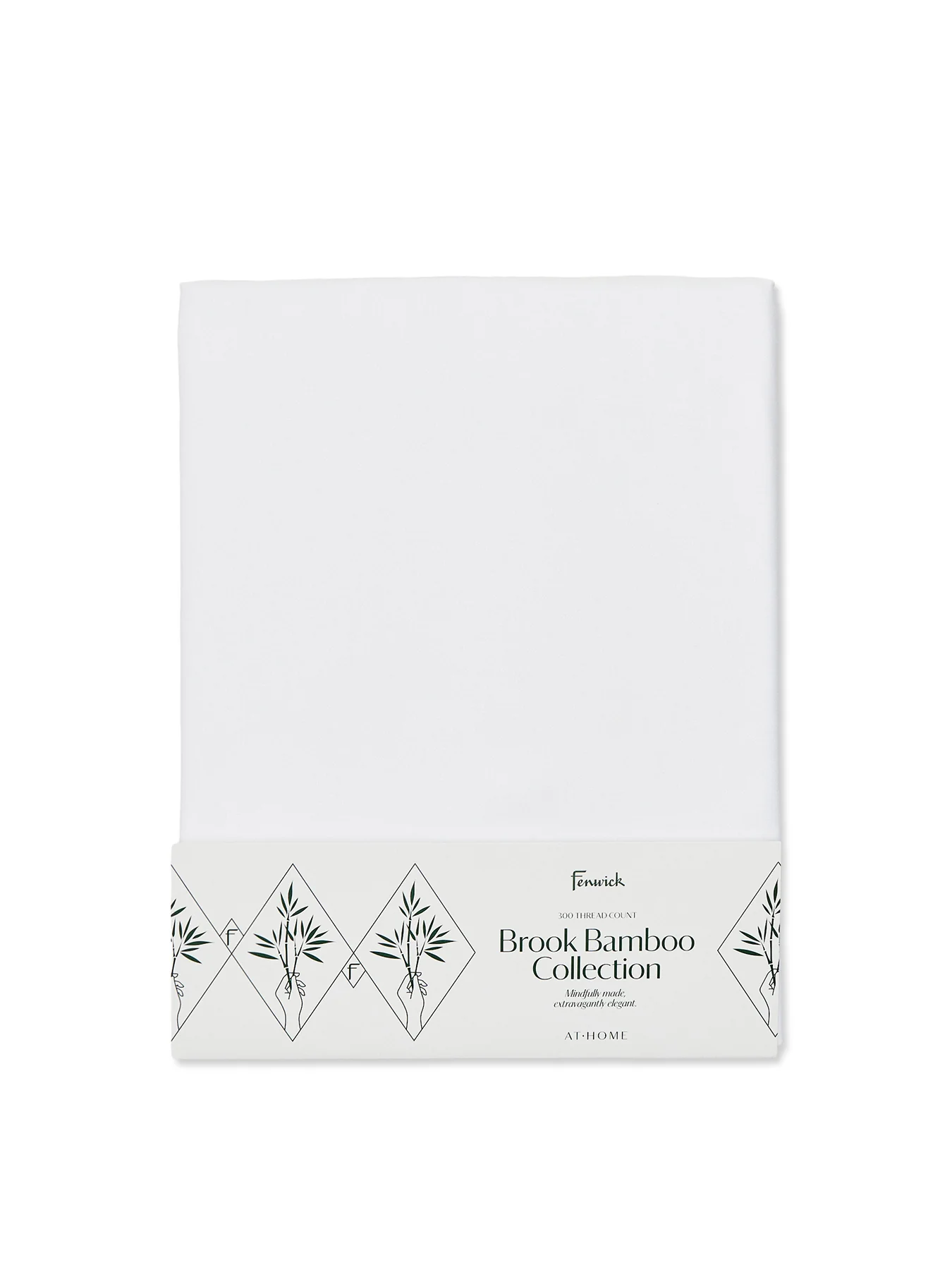 Brook Fitted Sheet King White