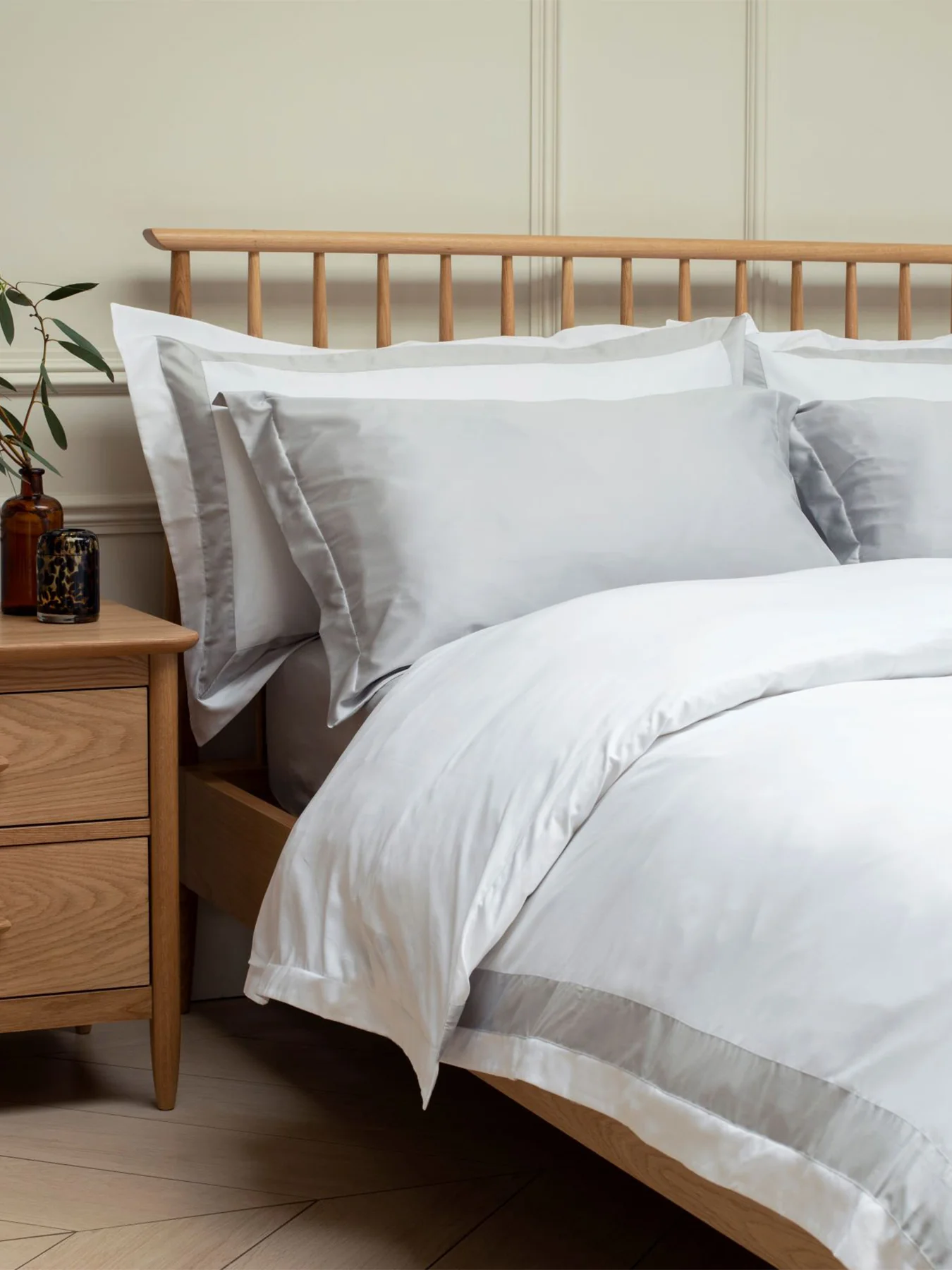 Eldon Fitted Sheet Double Grey - Image 2