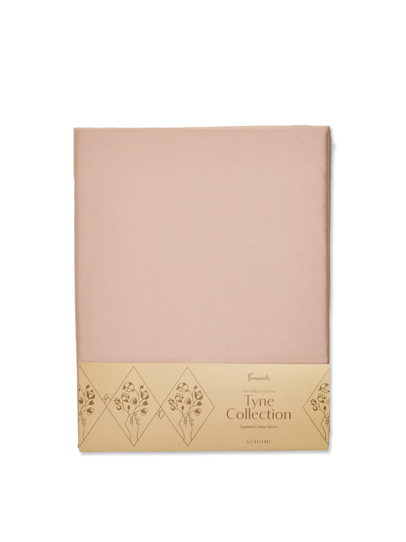 Tyne Collection Fitted Sheet Double Pink