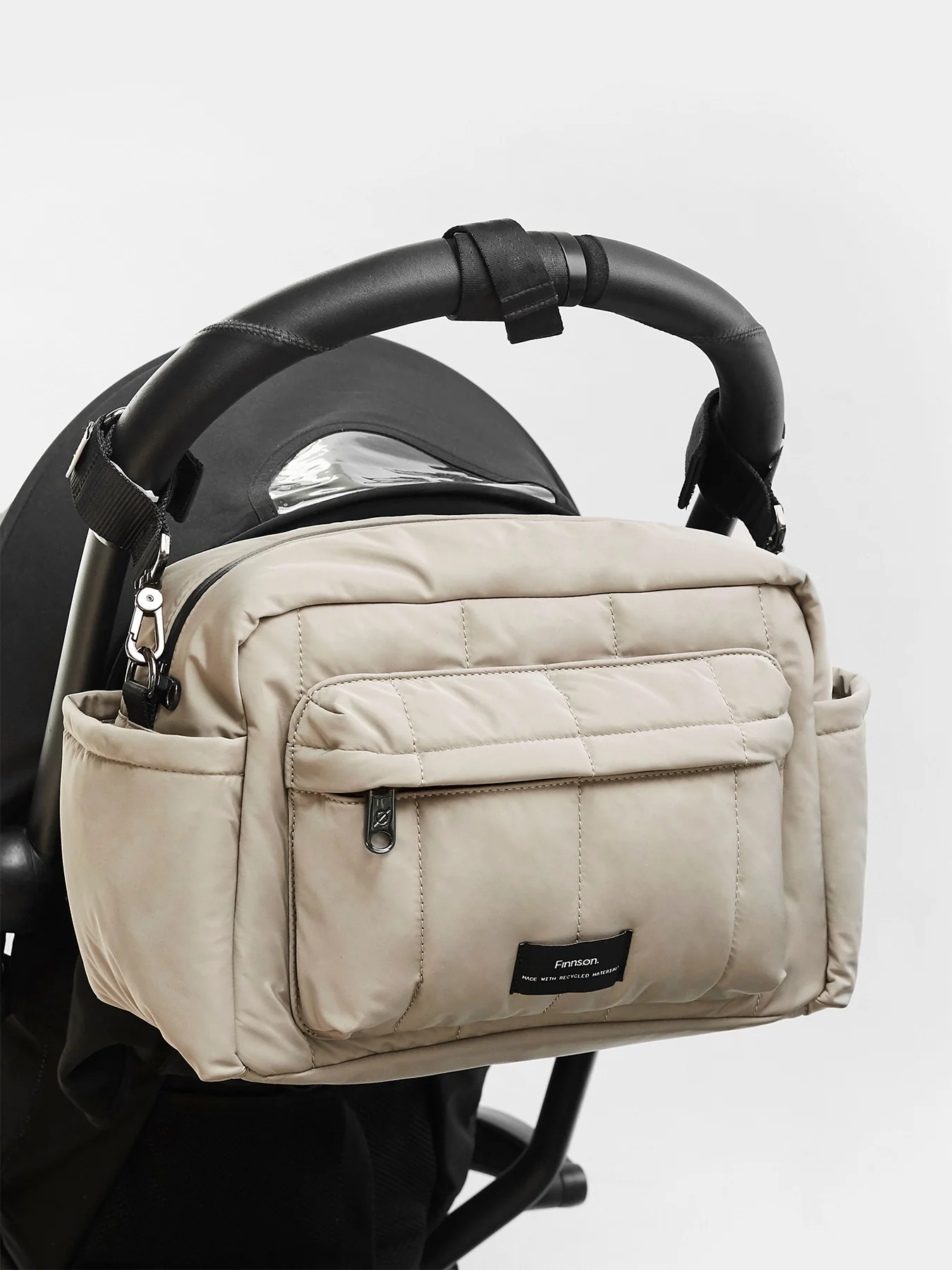 Freya Eco Oversized Stroller Organiser Black - Image 7