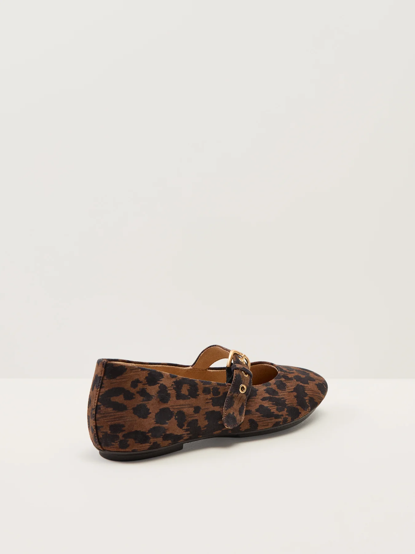 Delicato Leopard Suede Mary Janes - Image 2