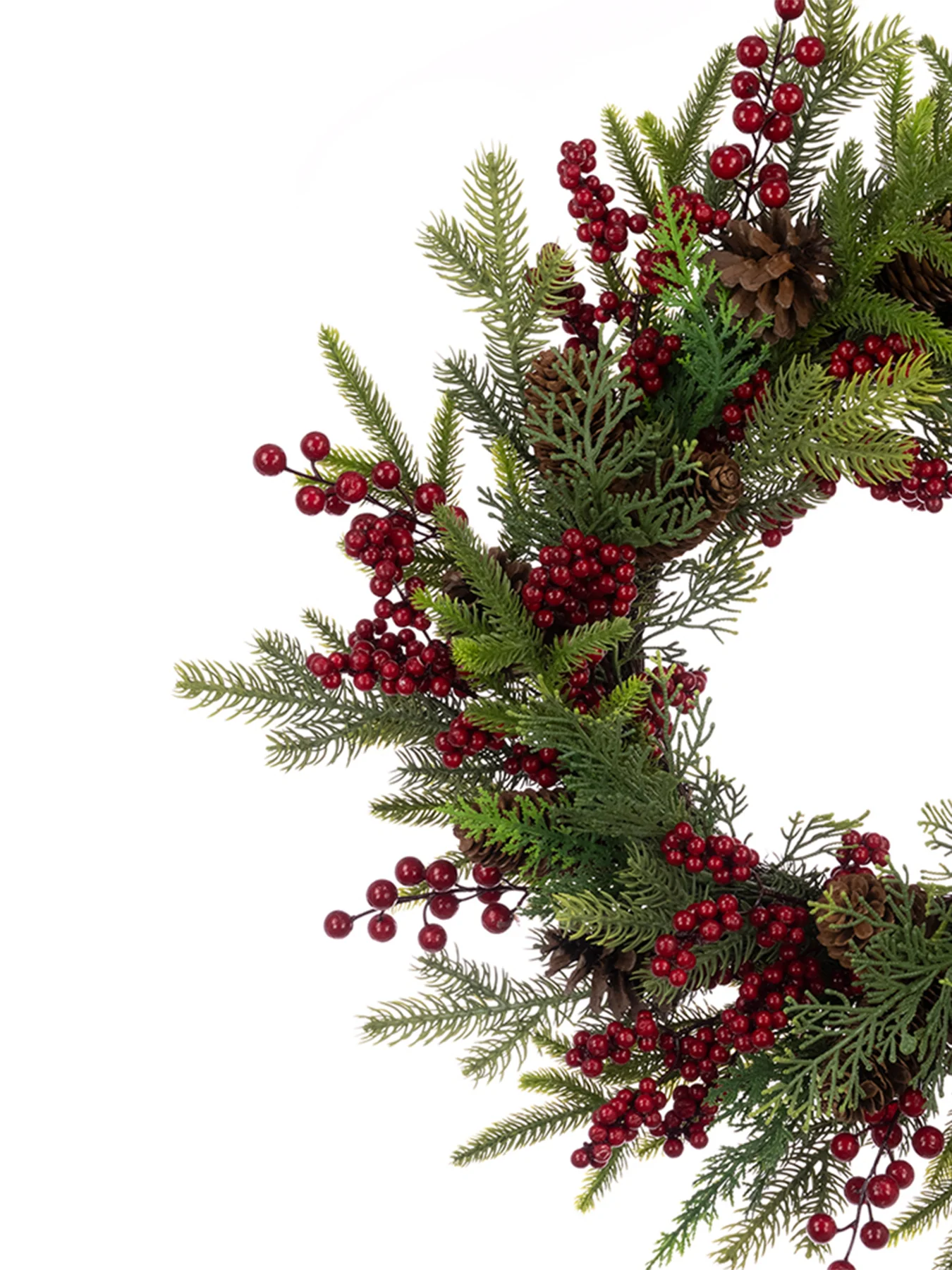Empingham Berry Wreath Christmas Decoration 61cm - Image 3