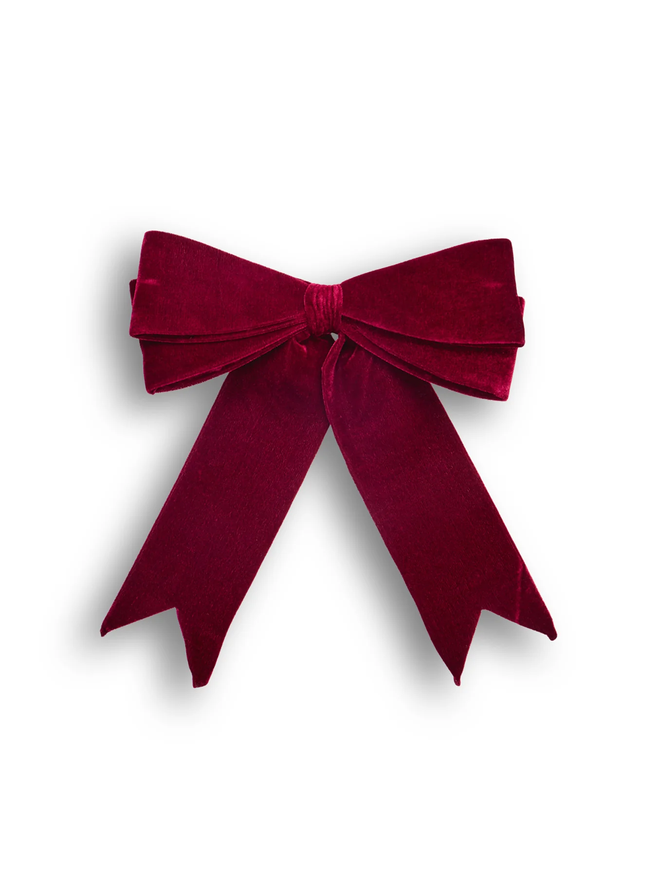 Velvet Wired Bow For Christmas Decoration 48cm Red