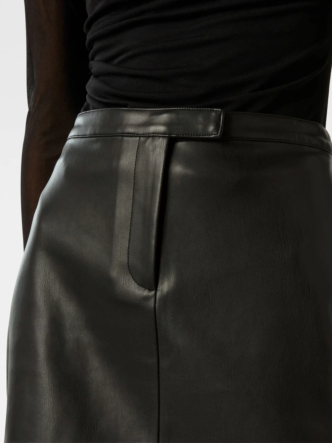 Gemma Vegan Leather Mini Skirt - Image 5