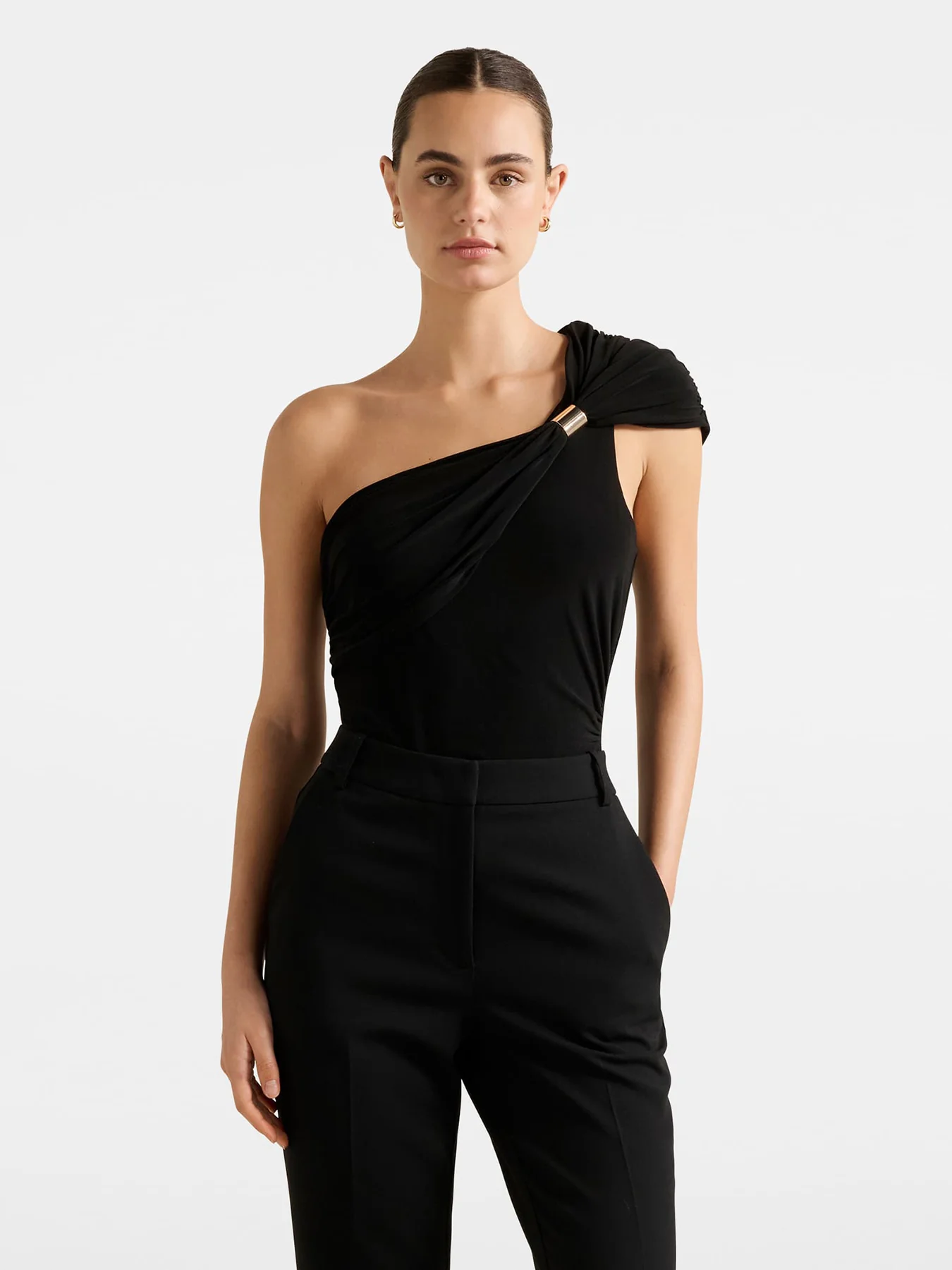 Robyn Hardware One Shoulder Top - Image 4
