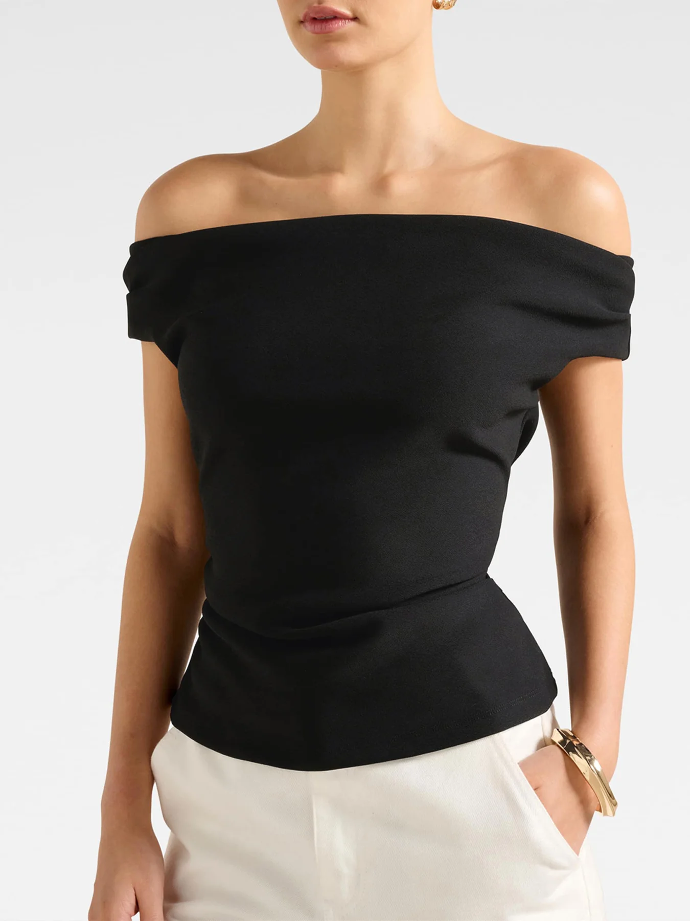 Somer Crepe Bardot Top - Image 5