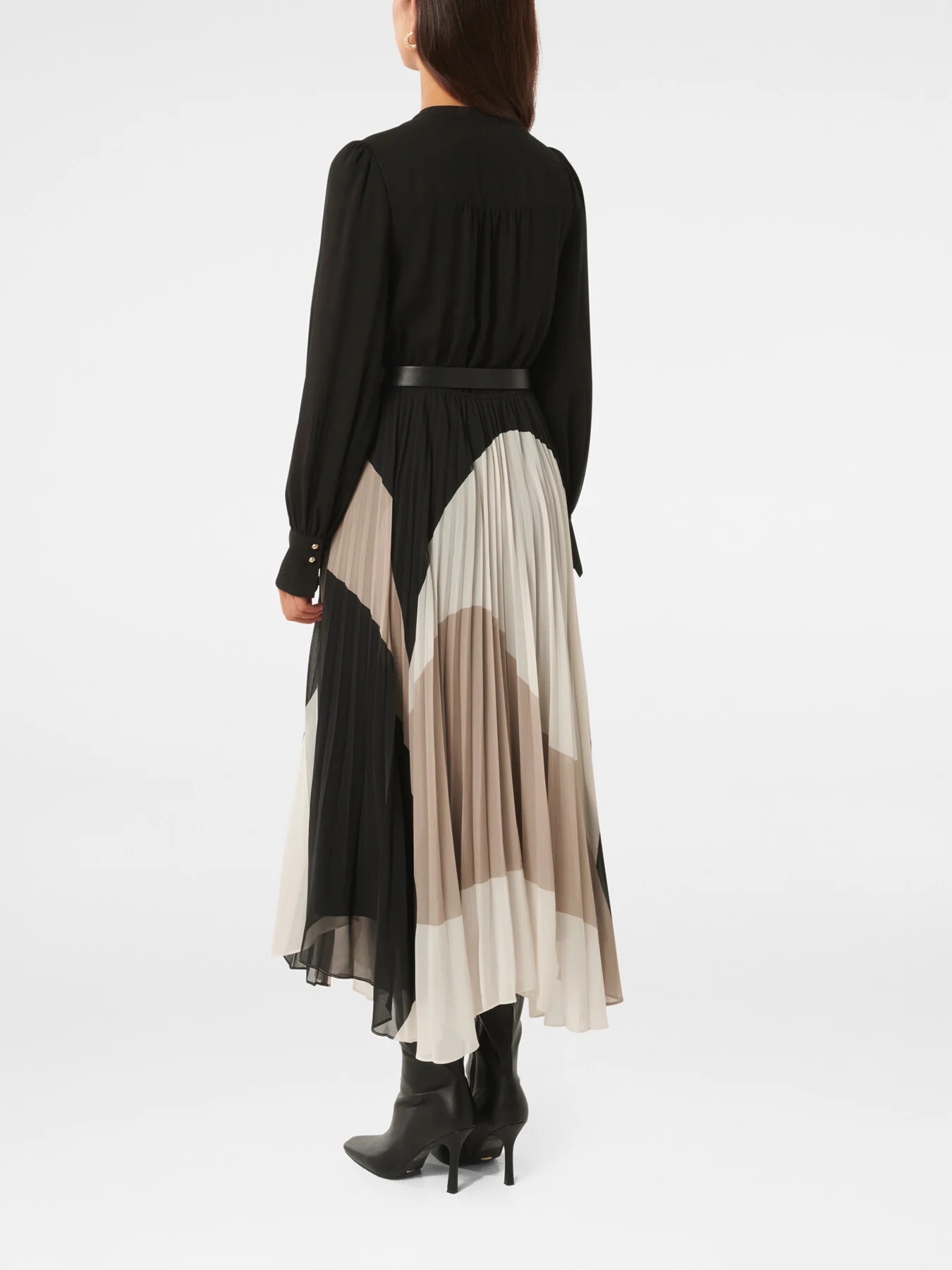 Milan Belted Pleated Midi Dress - Image 2