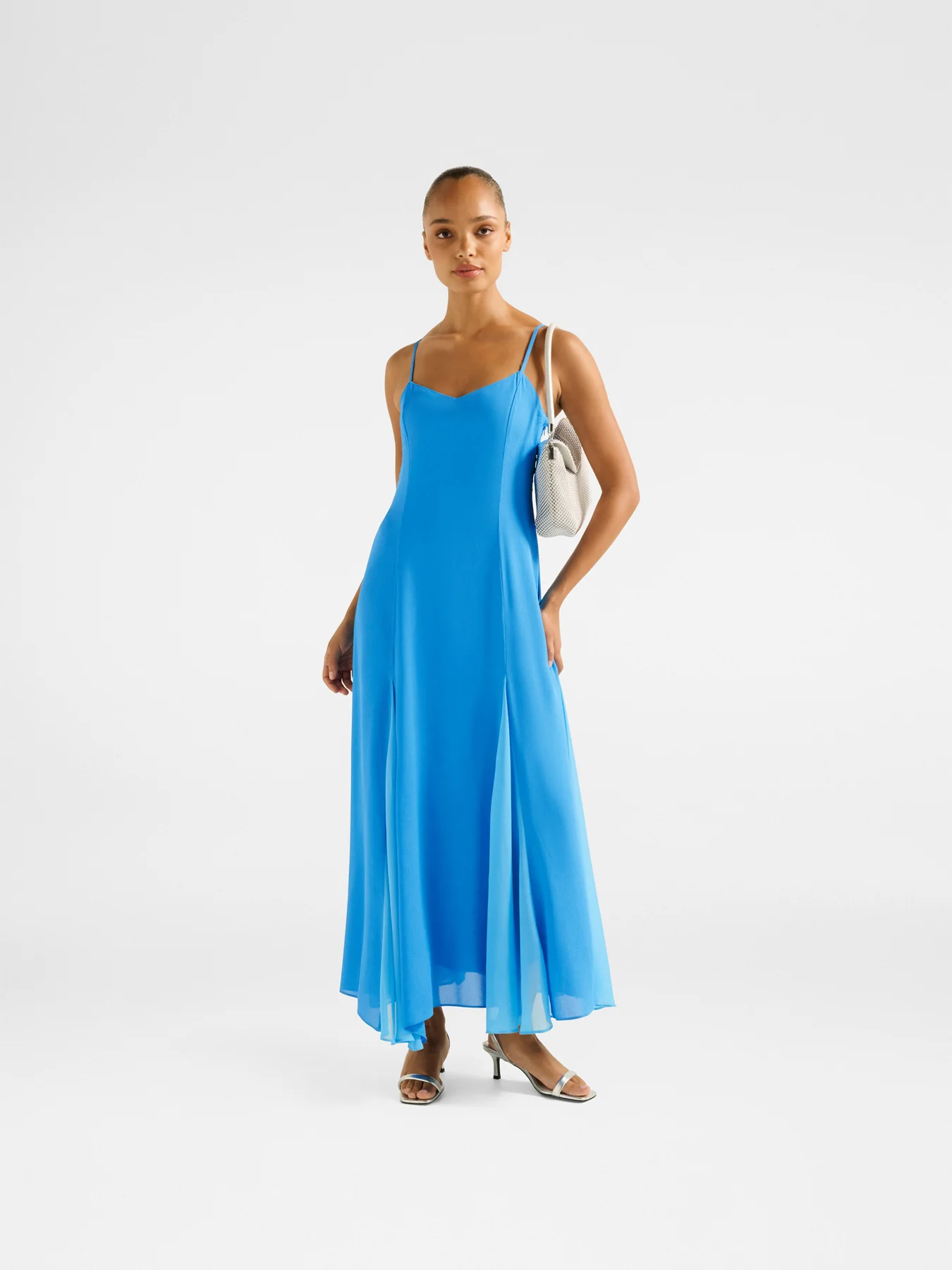 Dahlia Contrast Godet Maxi Dress - Image 2