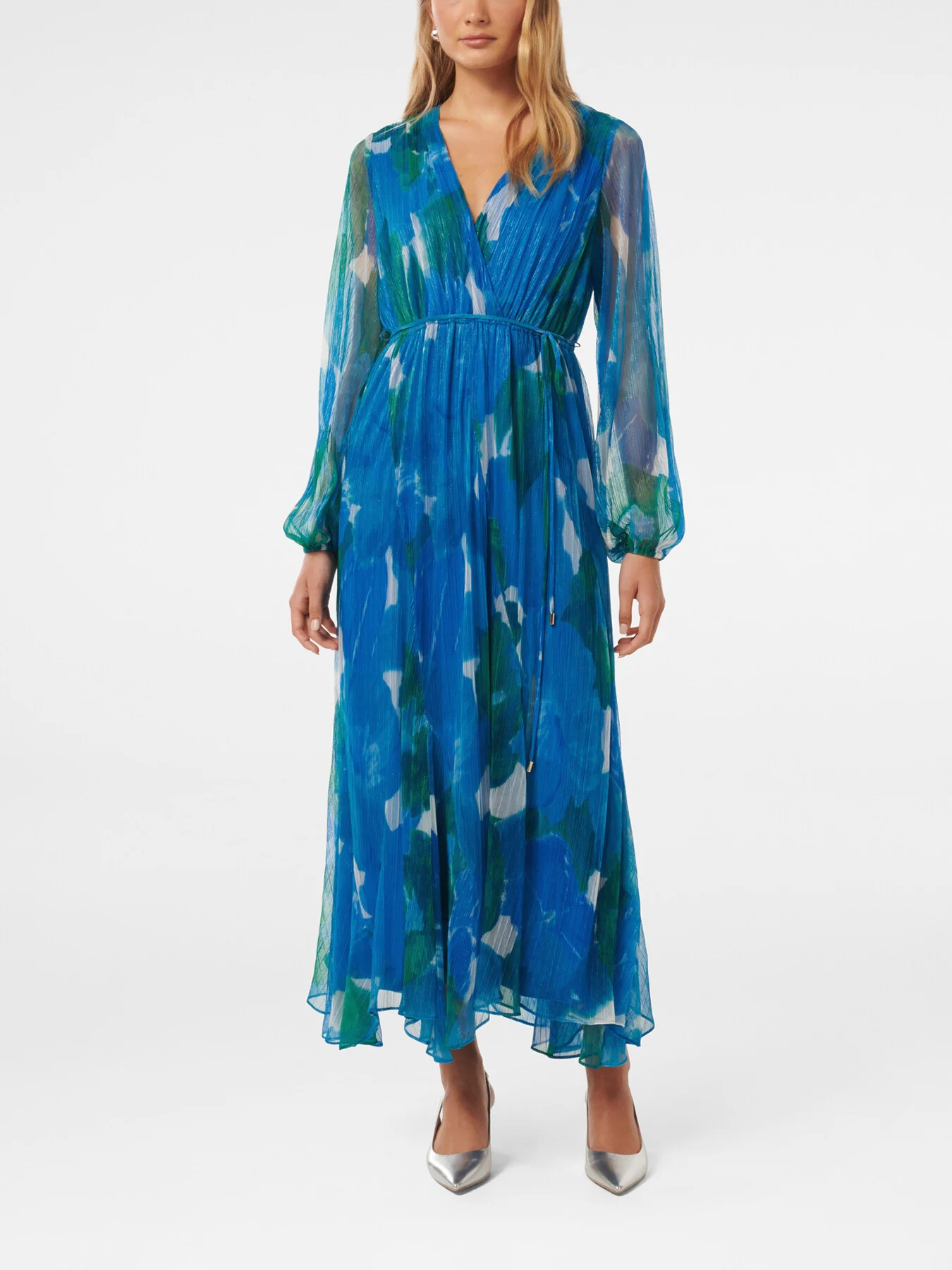 August Printed Plisse Midi Dress - Image 2