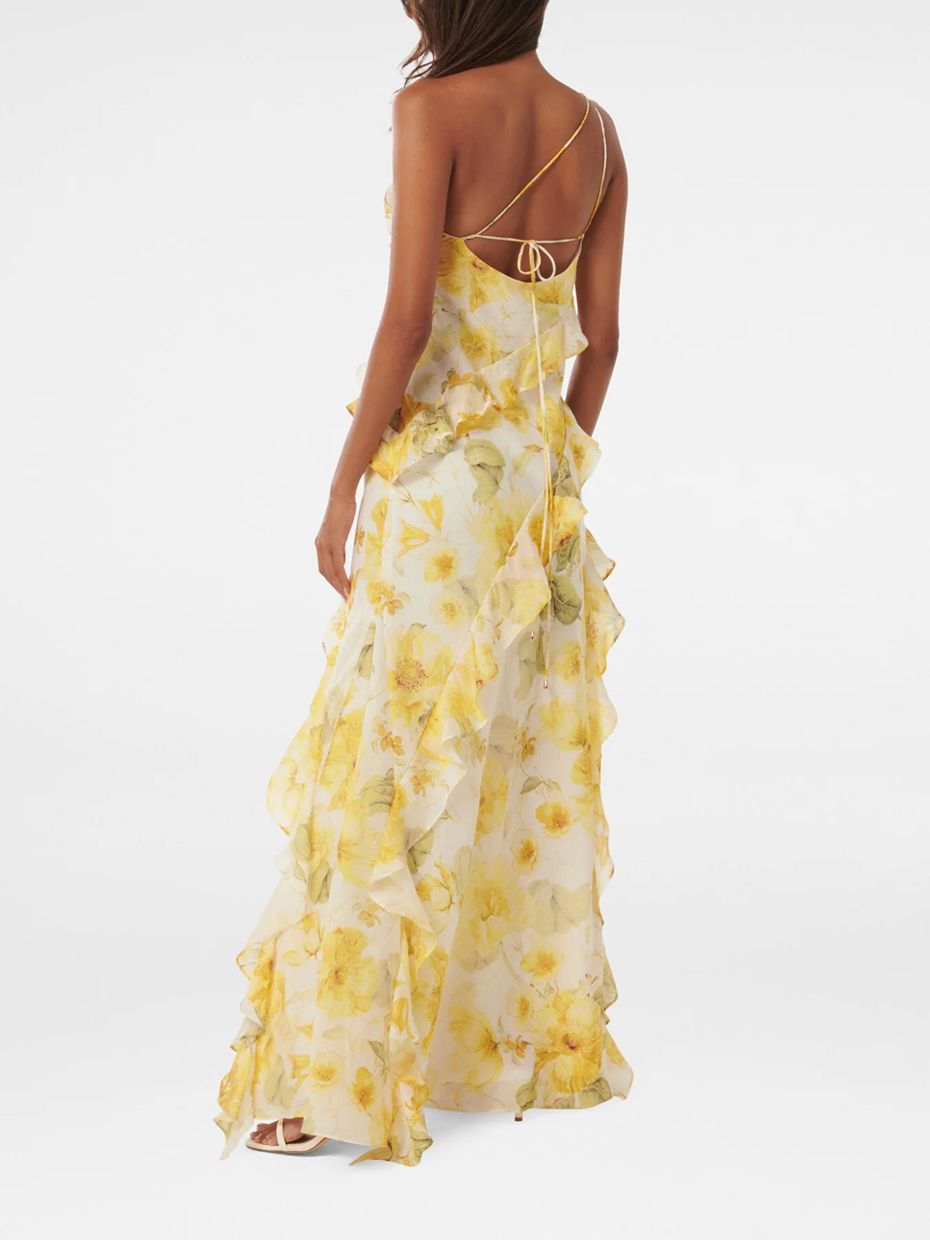 Belle Petite One Shoulder Gown - Image 3