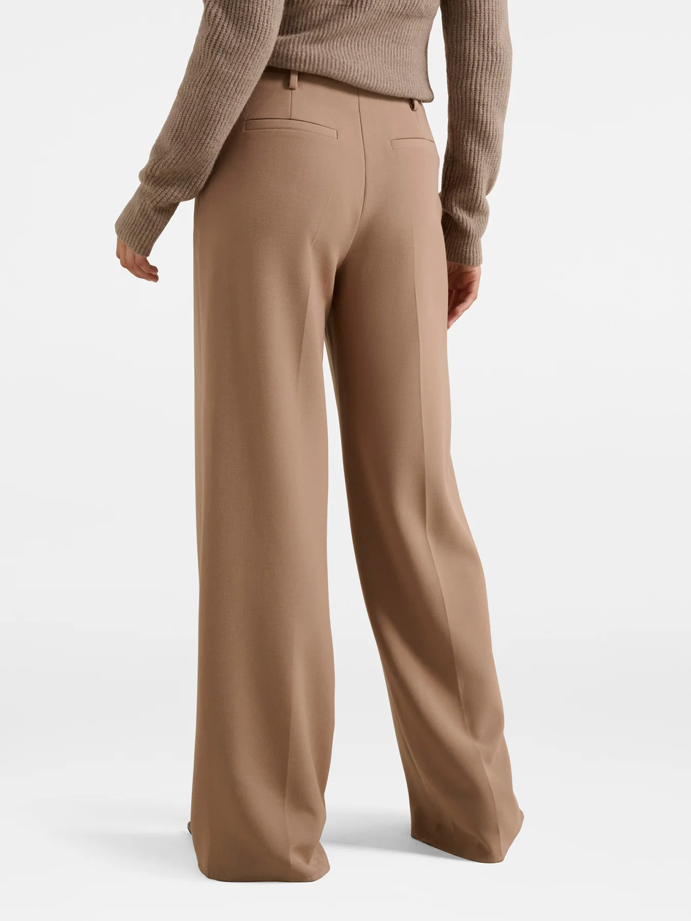 Chantelle Belted Wide Leg Pants Brown - Image 3