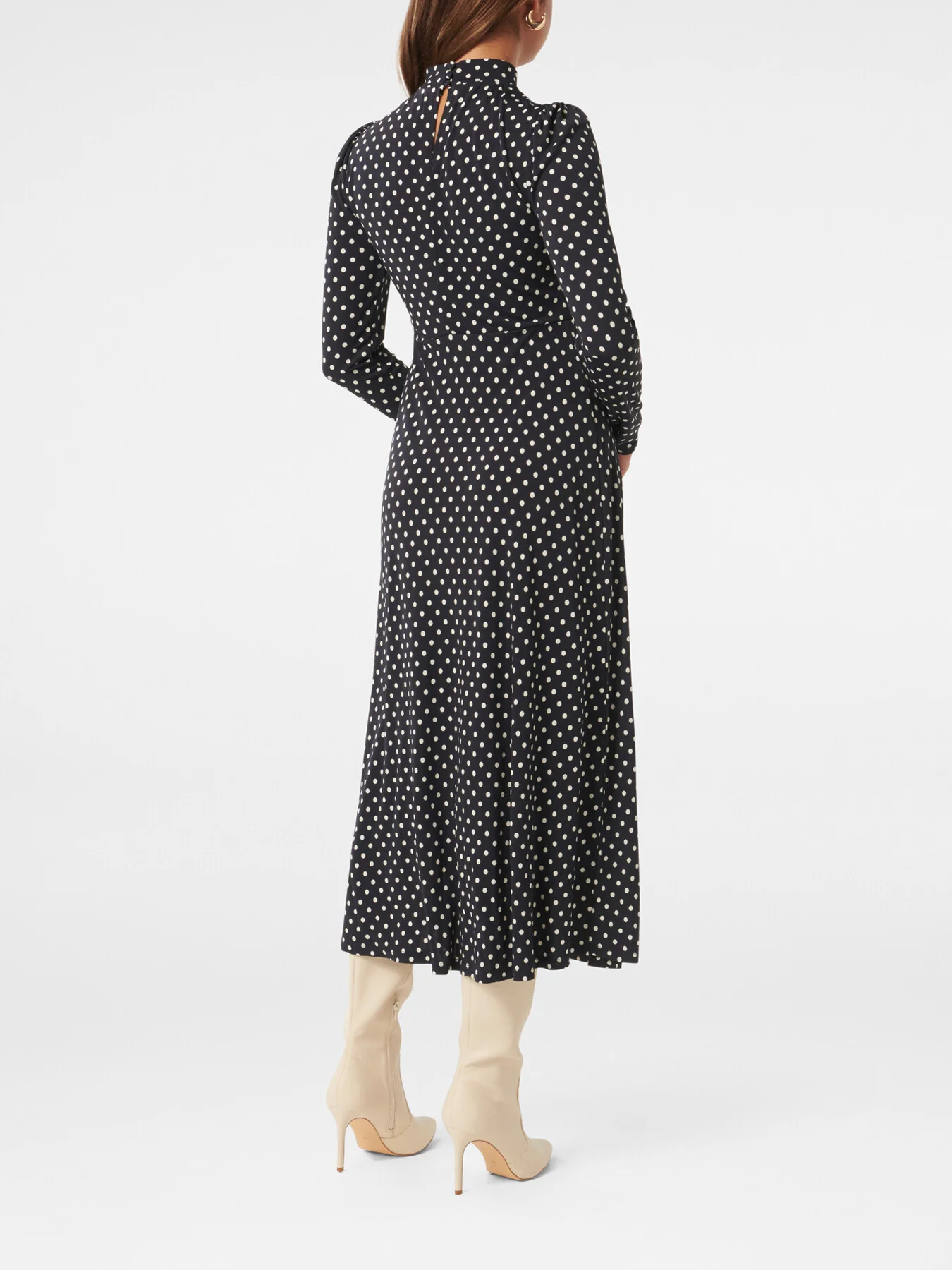 Dawson High Neck Midi Dress - Image 3