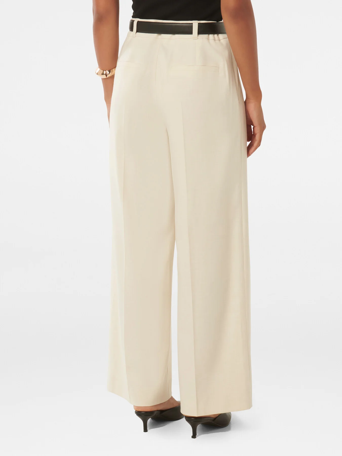 Edweena Petite Belted Wide Leg Pants - Image 3