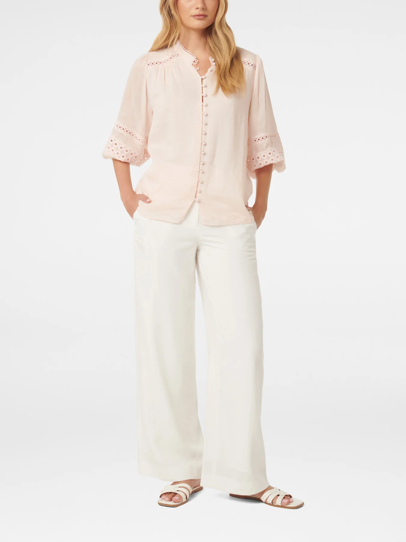 Tatiana Trim Insert Blouse - Image 2