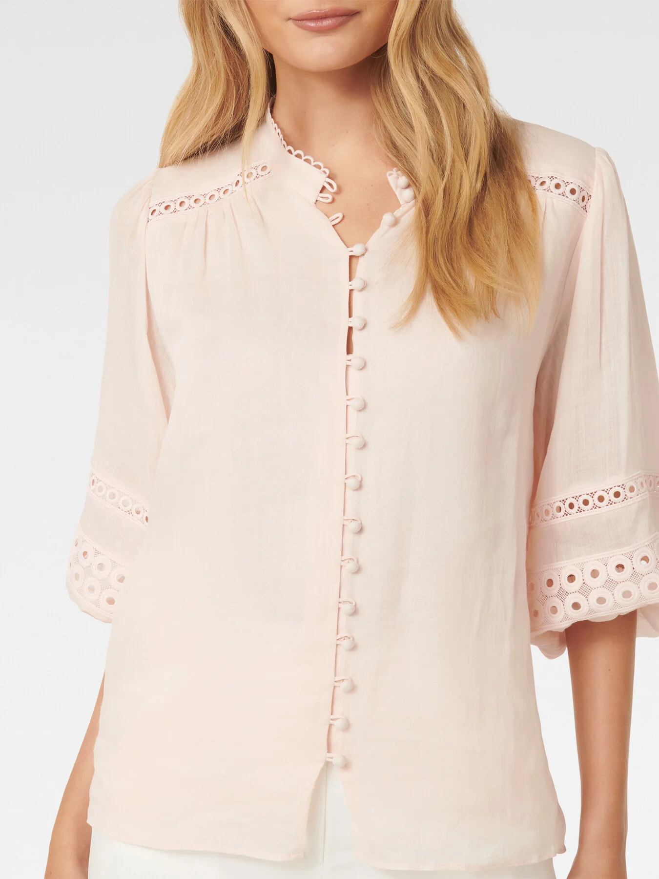Tatiana Trim Insert Blouse - Image 5