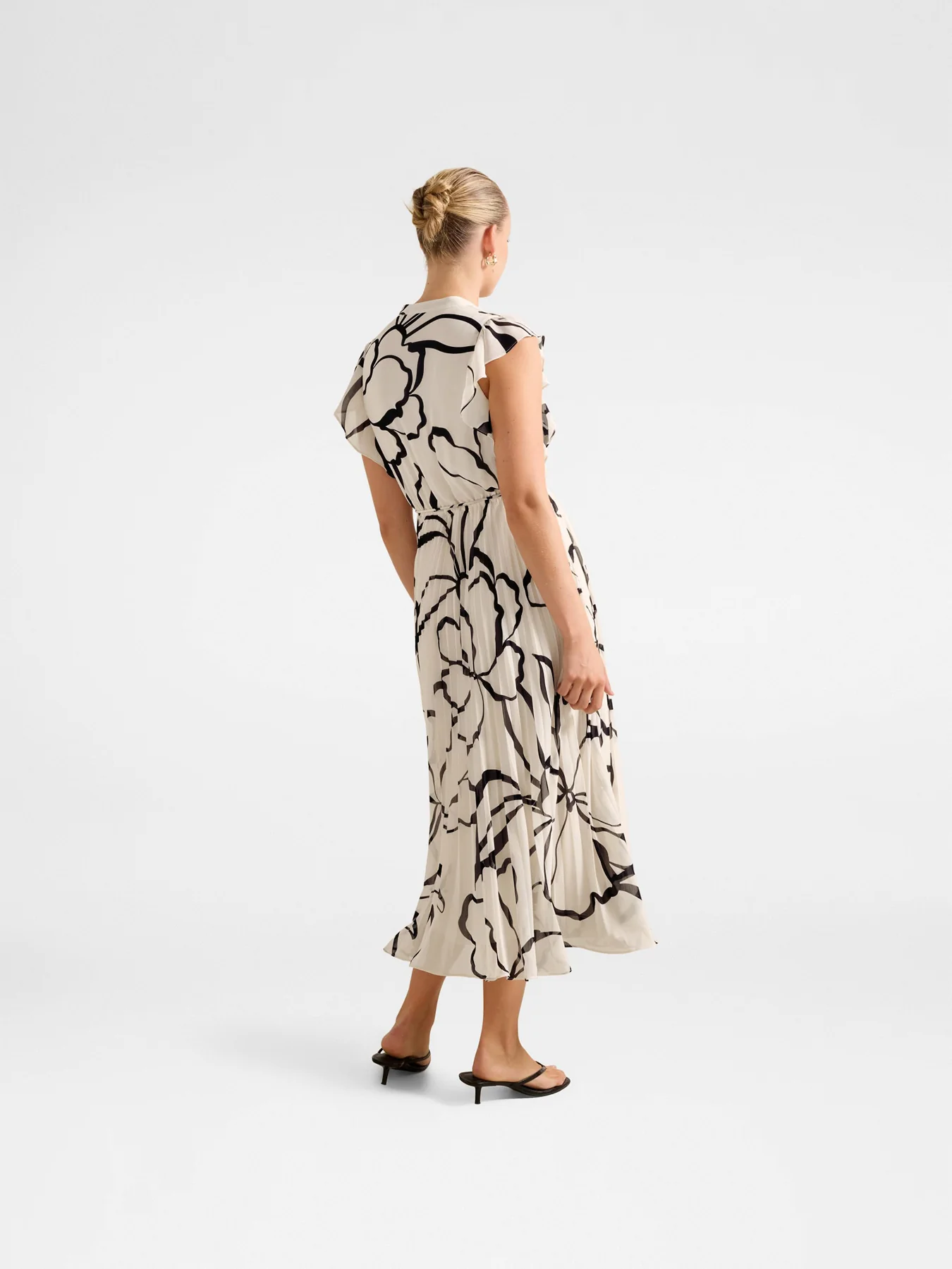 Morgan Pleated Midi Dress - Image 3