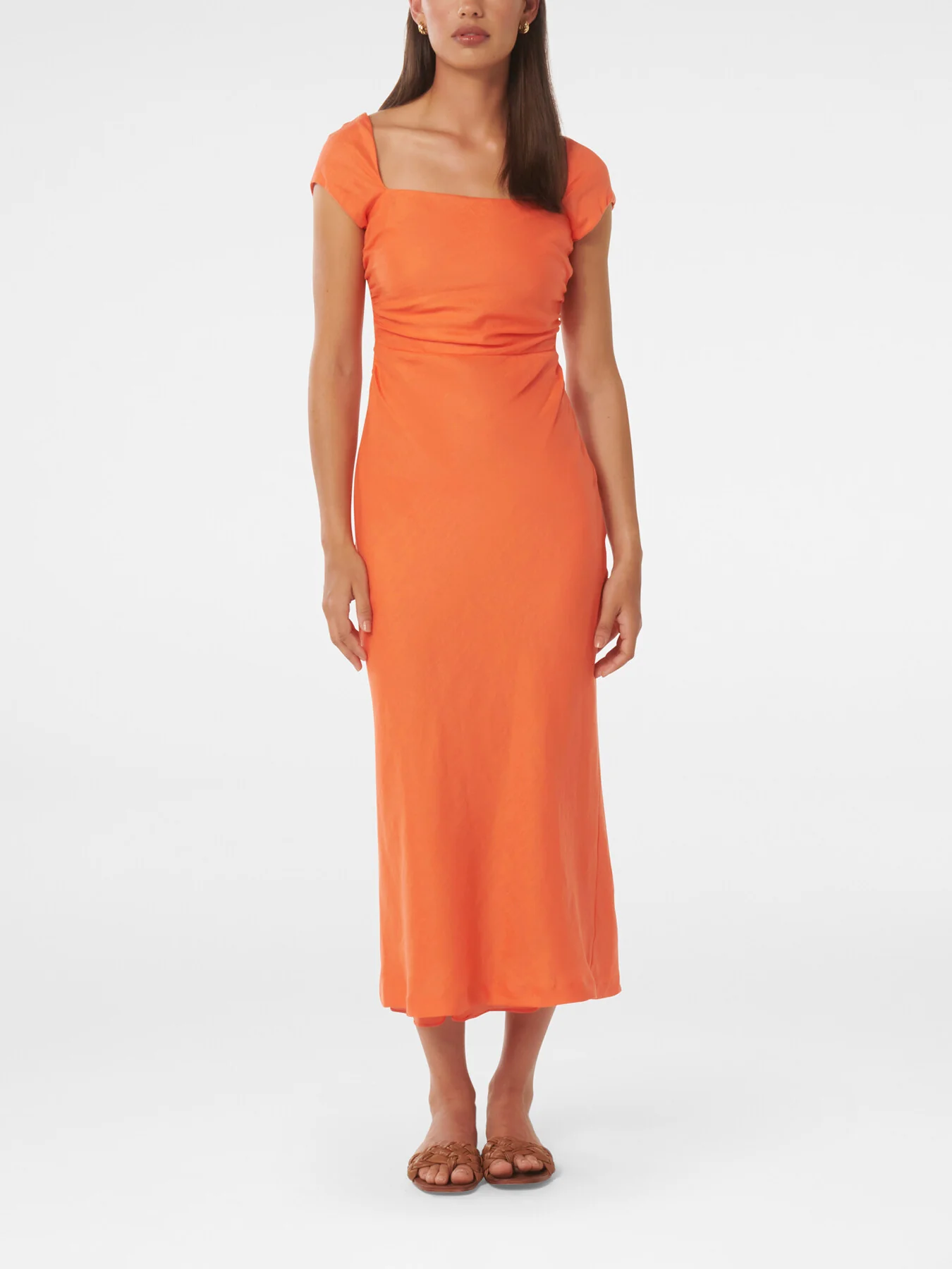 Annie Waist Ruched Midi Dress - Image 2
