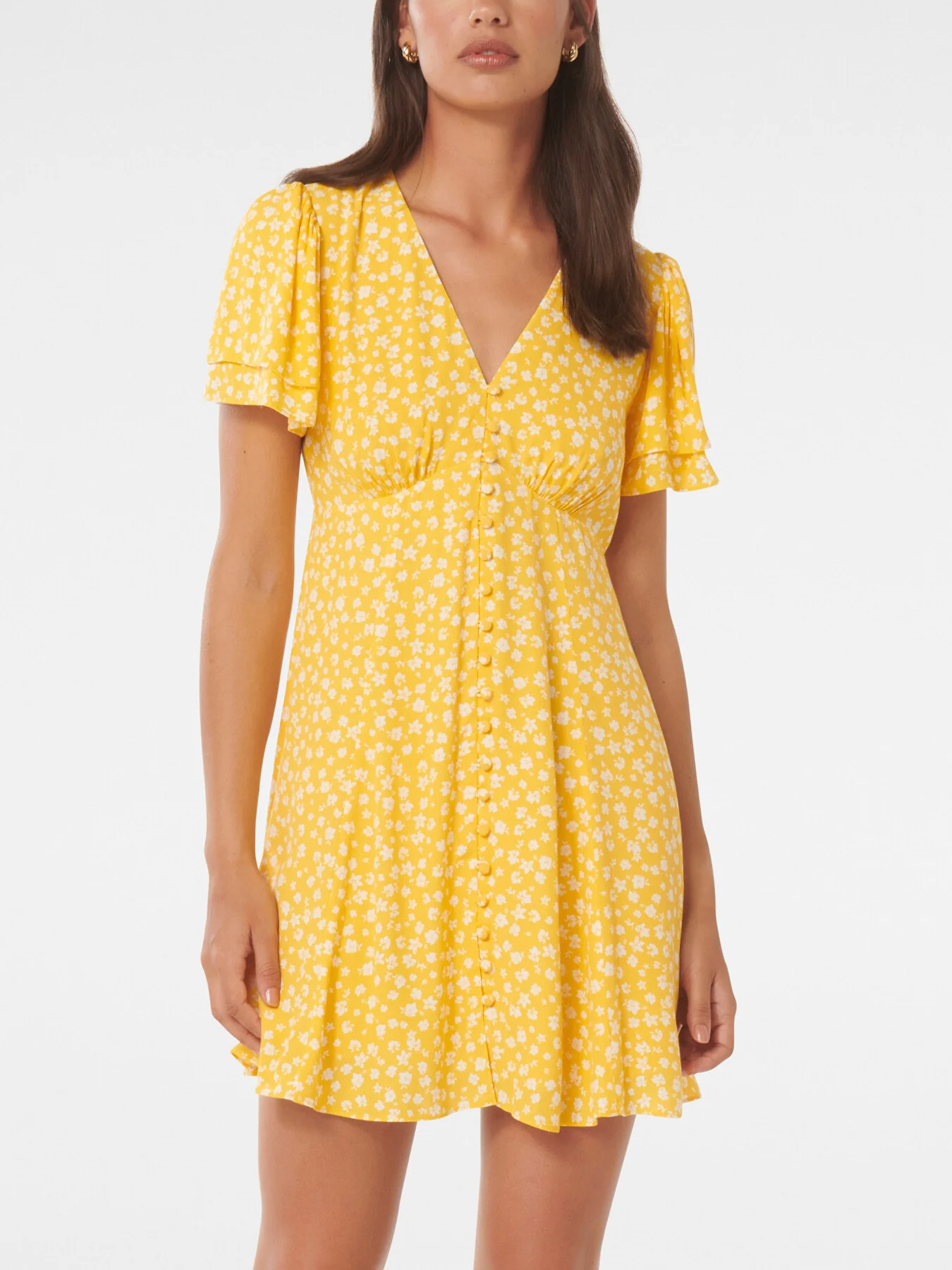 Pria Button Through Mini Dress - Image 4