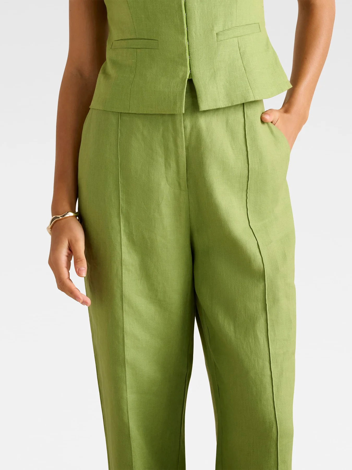 Posey Linen Wide Leg Pants - Image 5