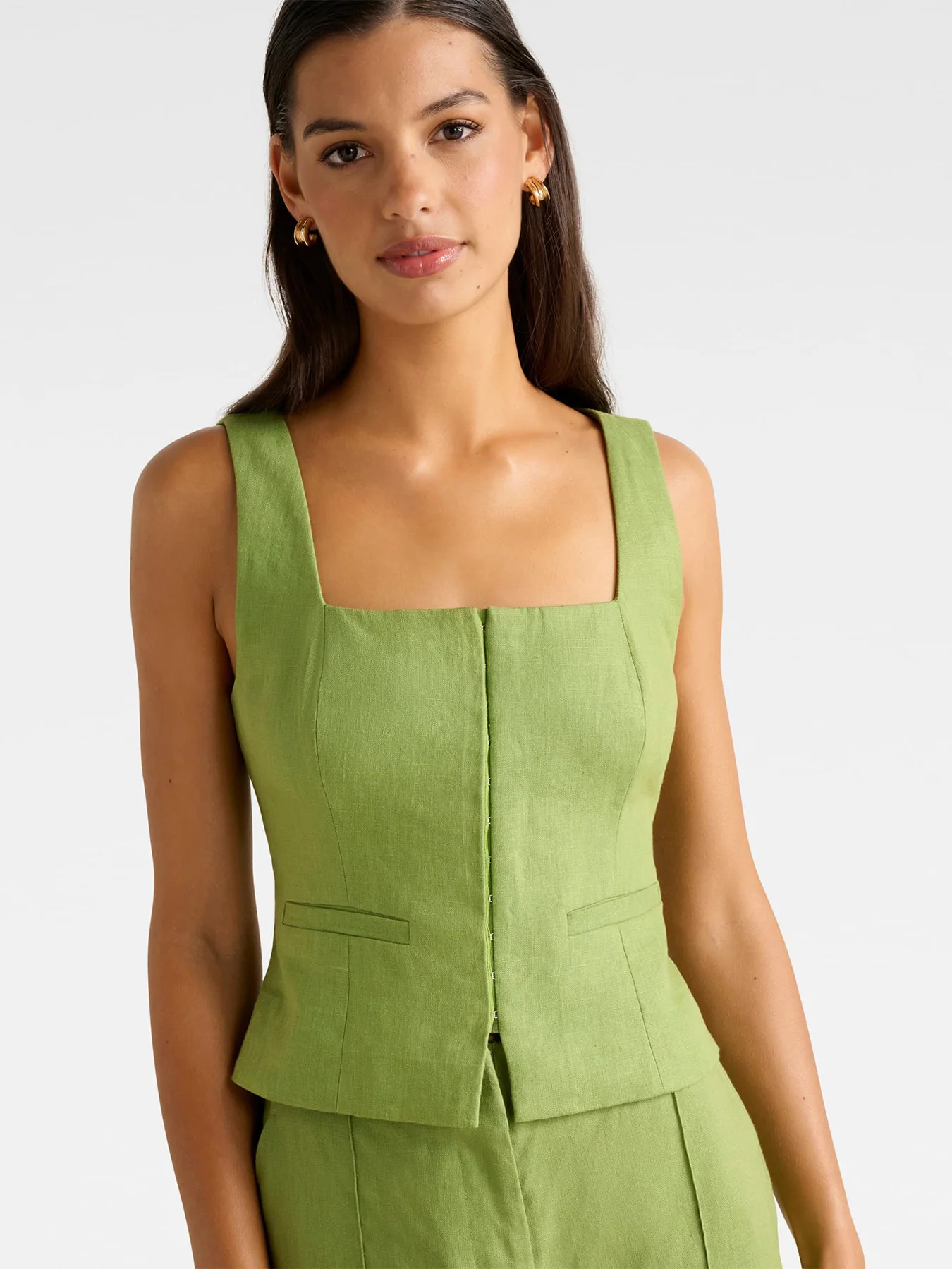 Posey Square Neck Waistcoat - Image 5