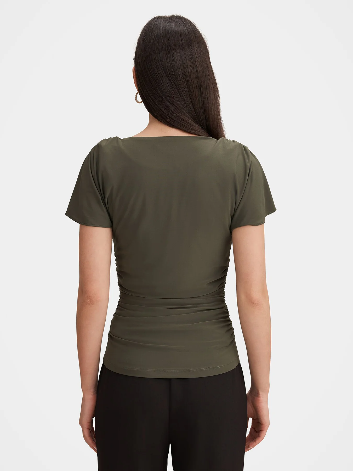 Stormi Spliced Shoulder Top Green - Image 5