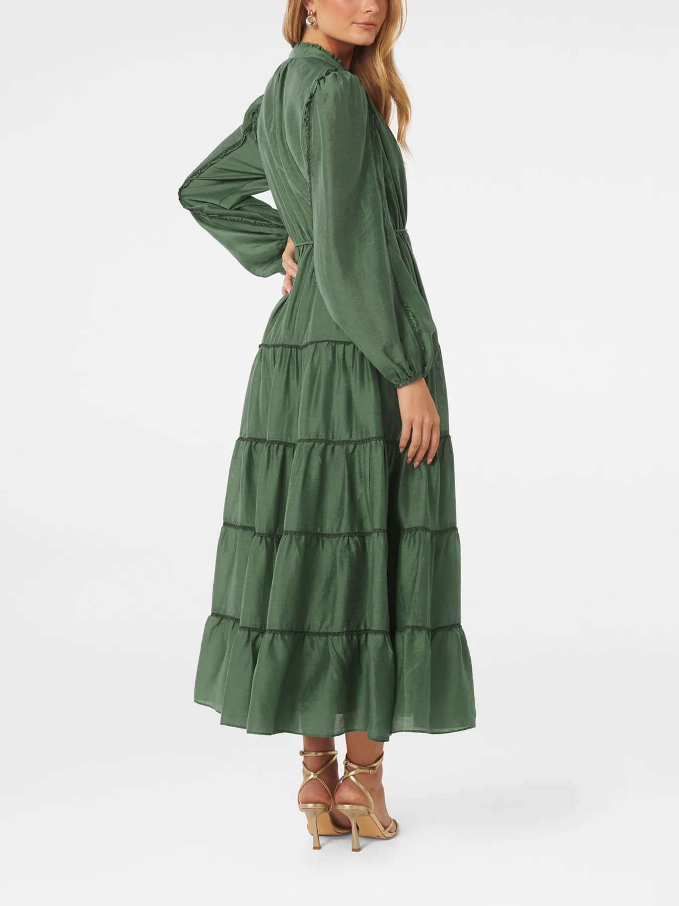 Jessie Button Down Midi Dress - Image 3
