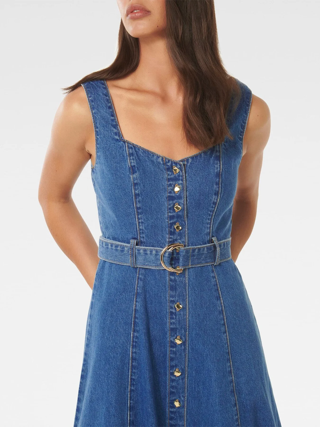 Maja Denim Dress - Image 4