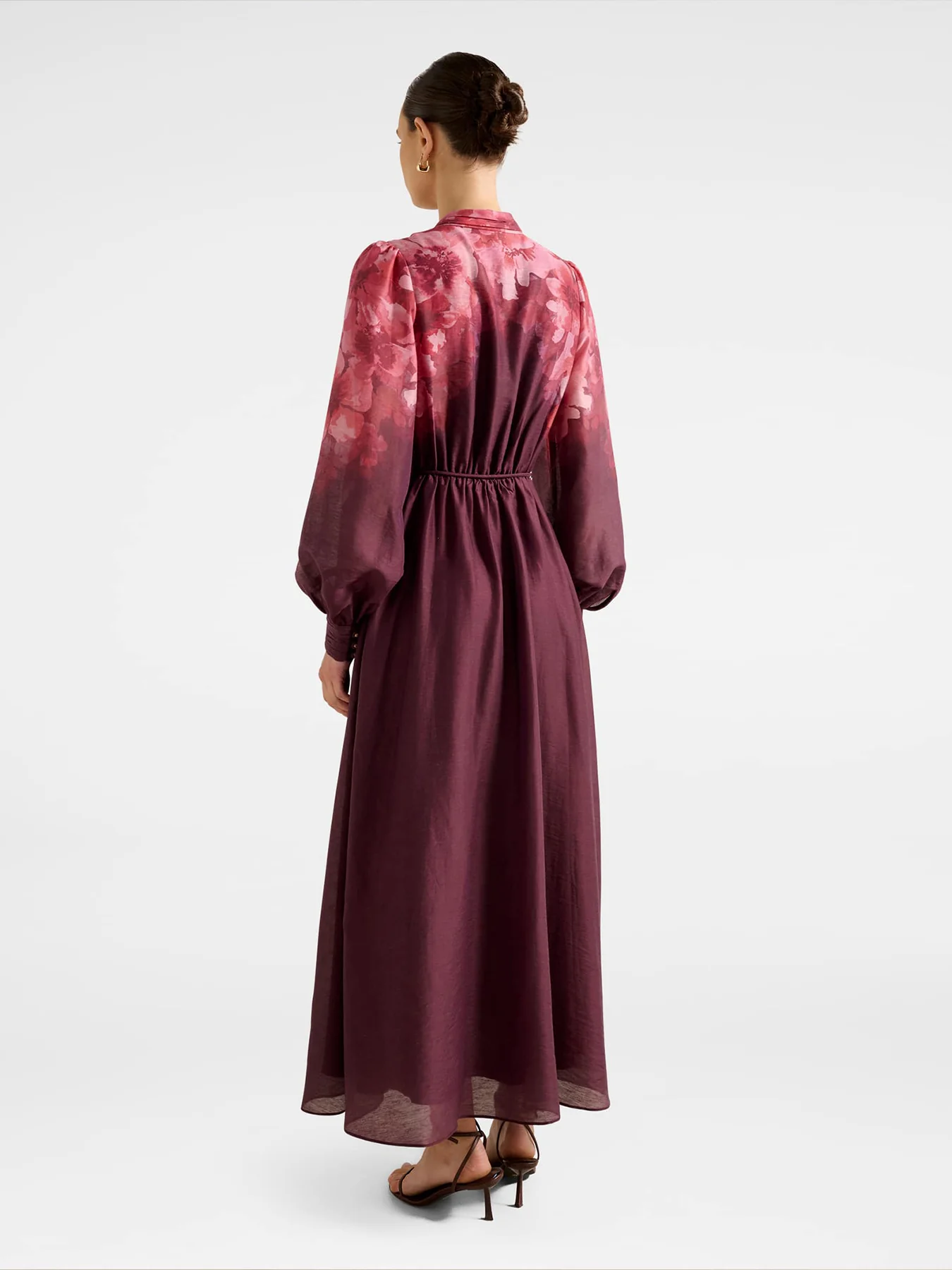 Camilla Long Sleeve Printed Midi Dress Multi - Image 3