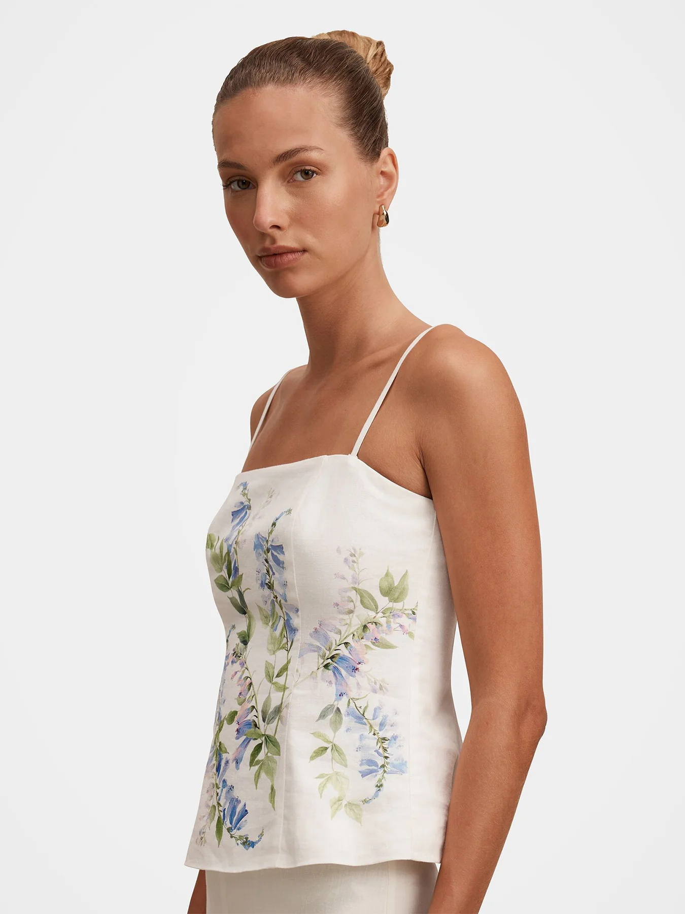 Soleil Floral Print Top White - Image 5