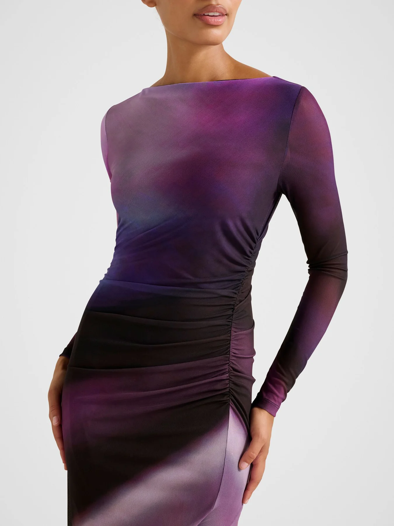 Stephanie Long Sleeved Midi Dress - Image 4