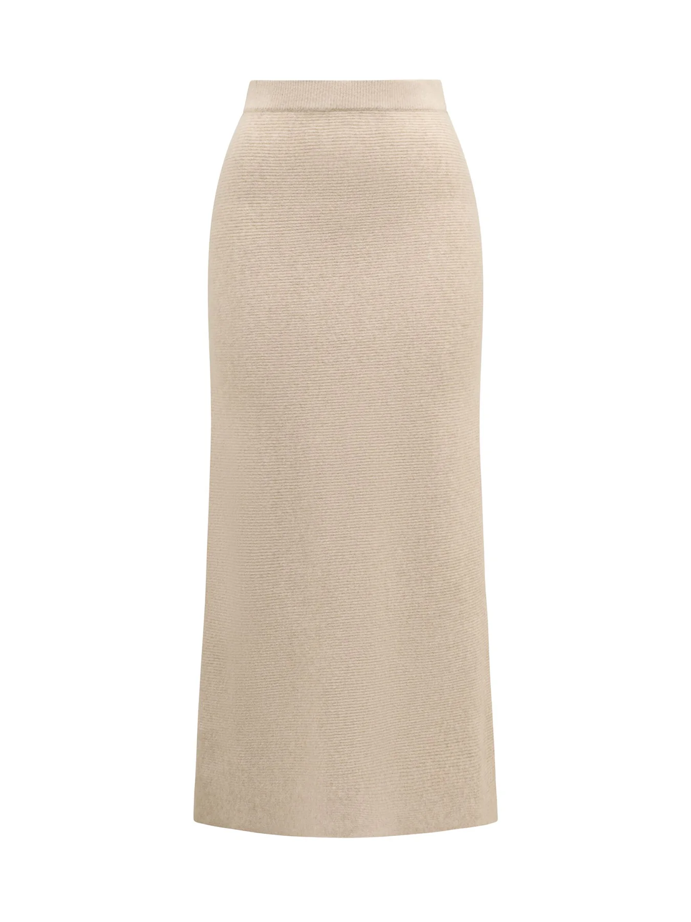 Cora Knitted Midi Skirt Nude