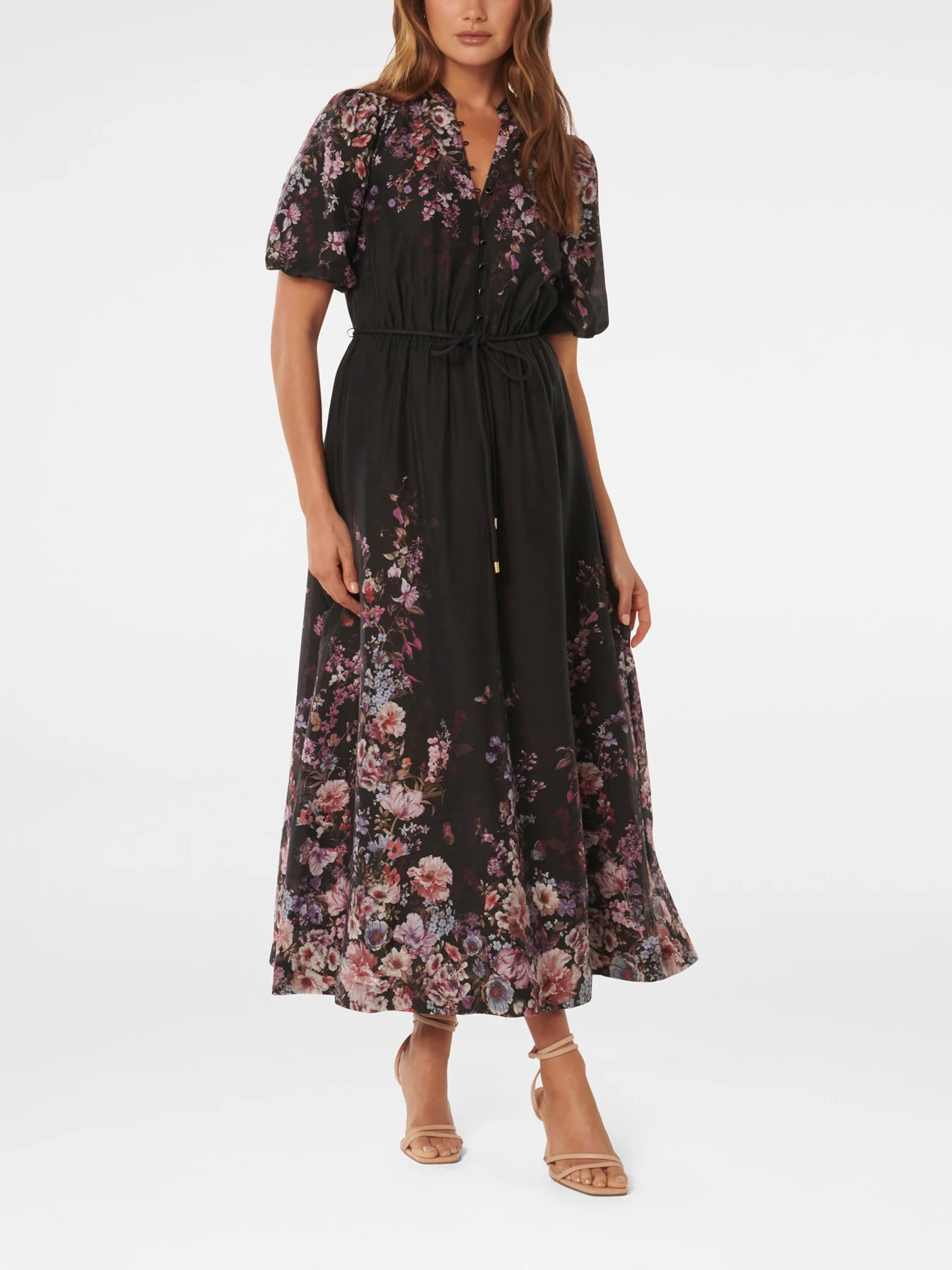 Adele Printed Midi Dress - Image 2