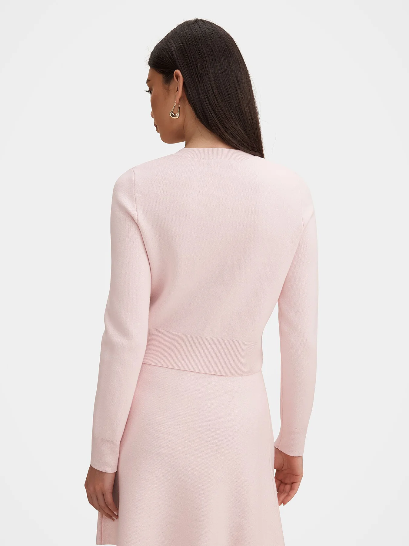 Aria Pocket Detail Cardigan Pink - Image 5