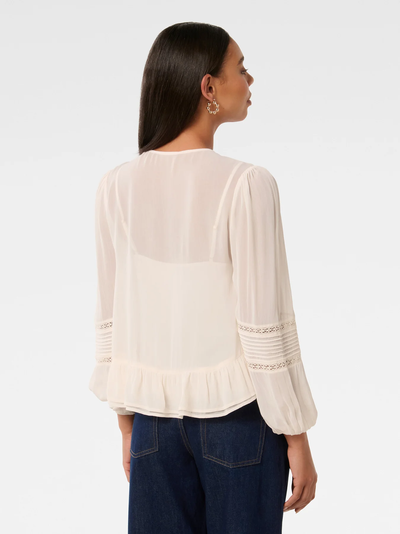 Hartley Lace Trim Top Pink - Image 3